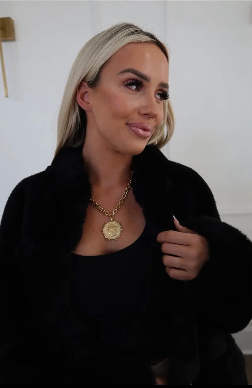 the gold coin monet necklace