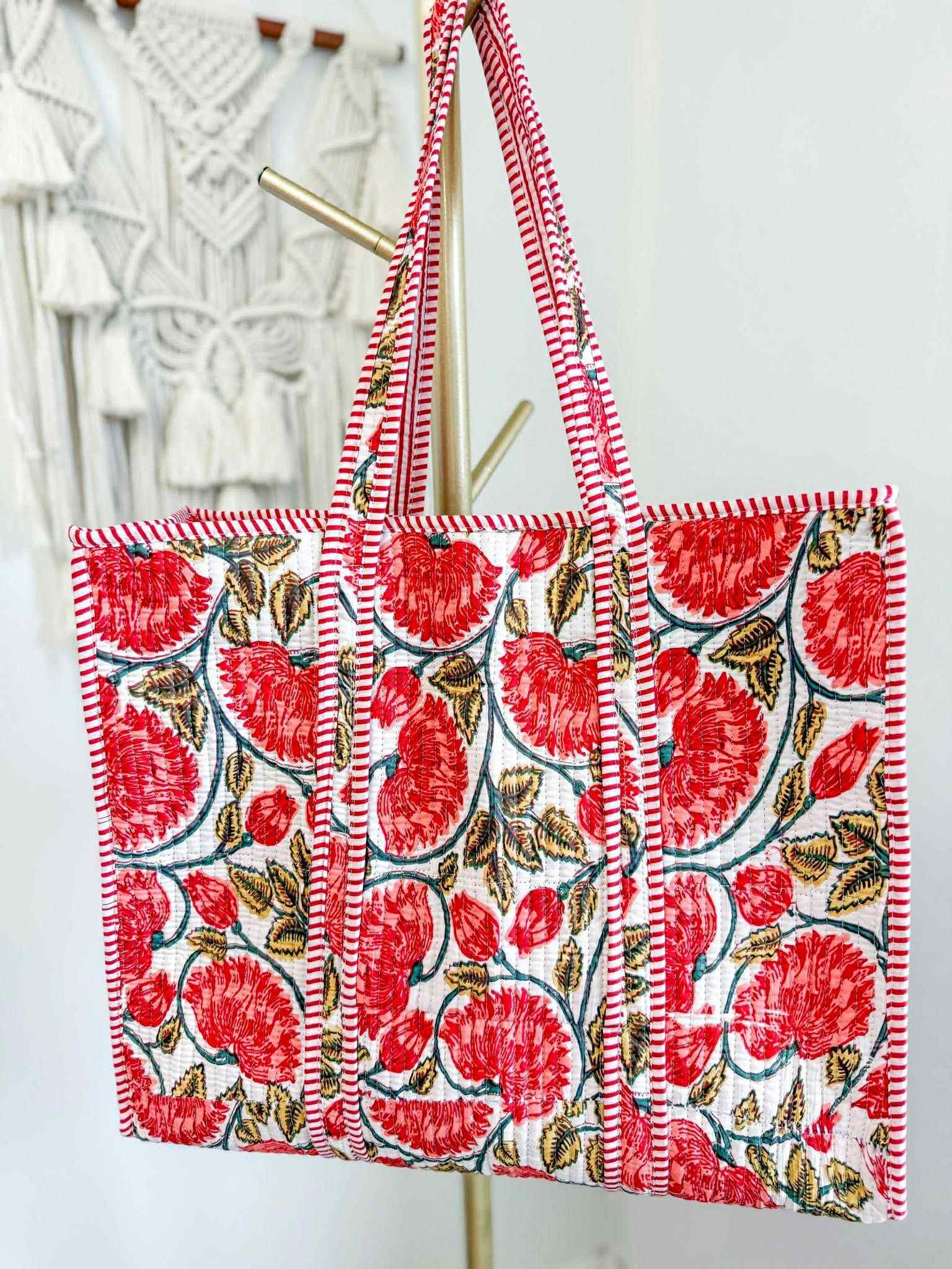 Large Floral Tote Bags
