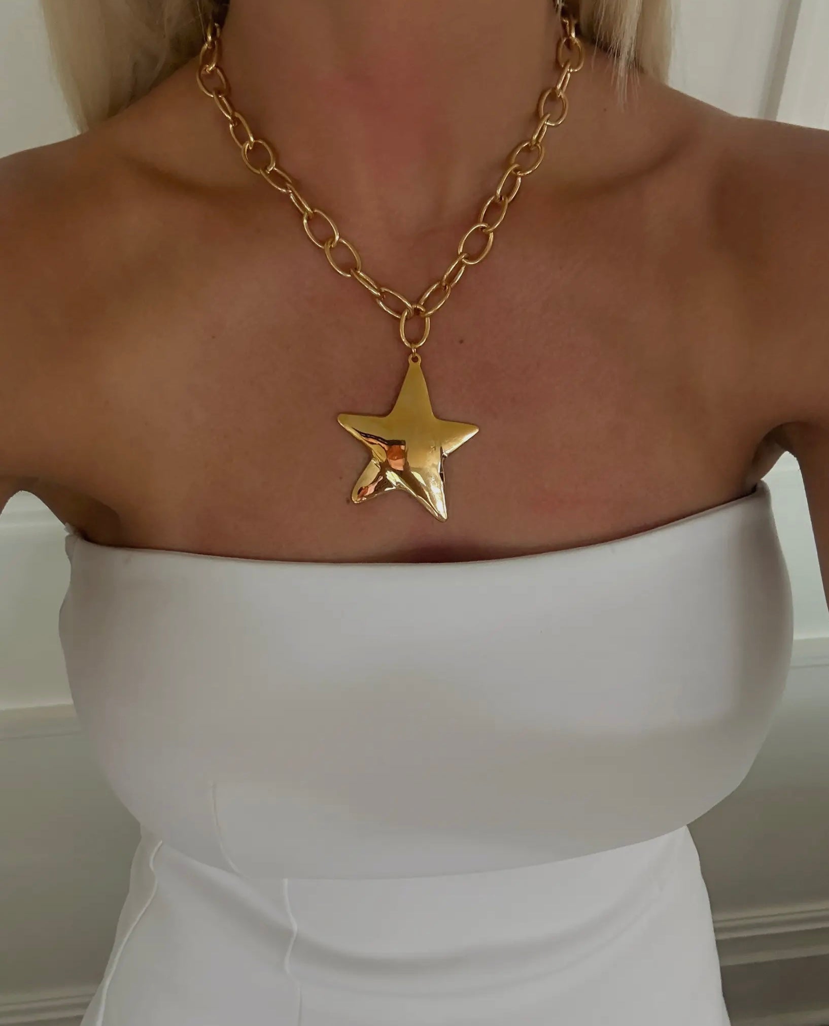 Gold Star Necklace