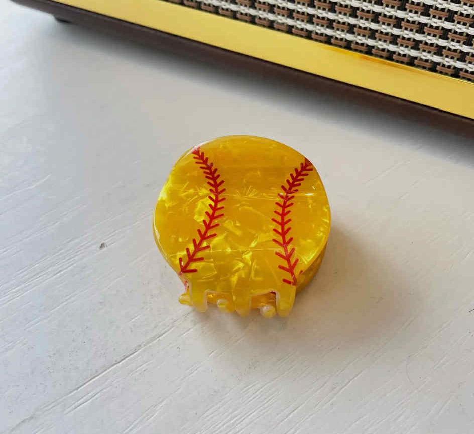Small Softball Claw Clip