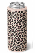 brown leopard slim can cooler