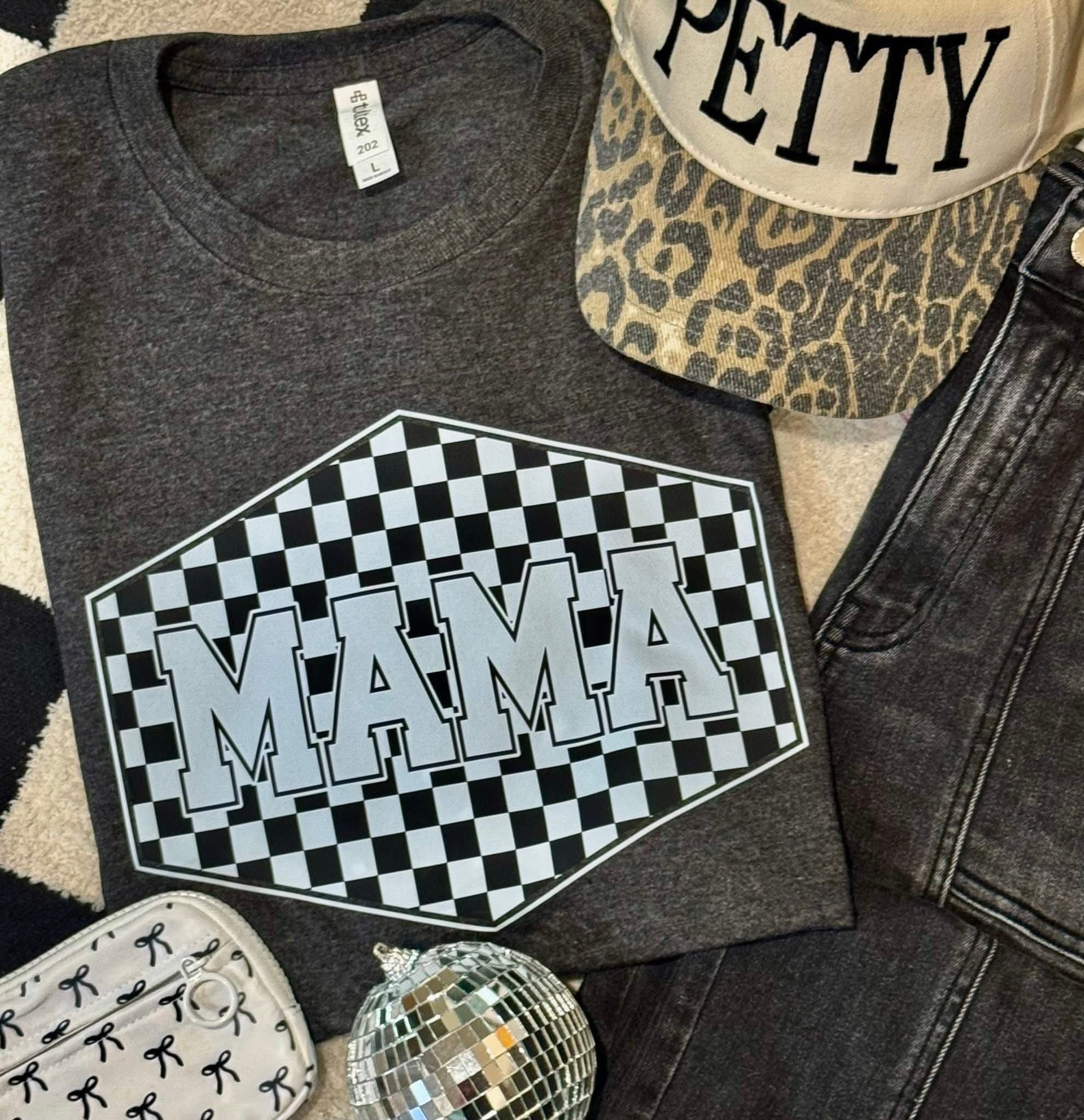 Pre Order Checkered Name Sweatshirt and Tee