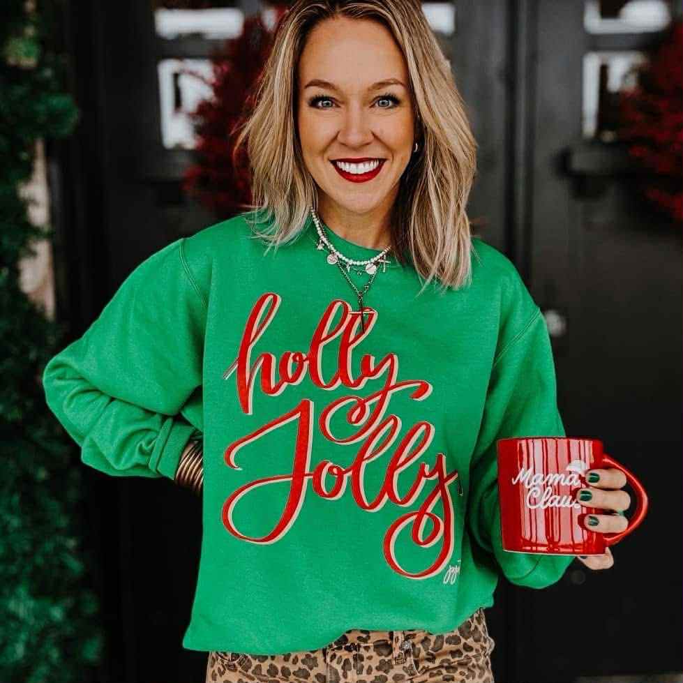 Holly Jolly Green Sweatshirt