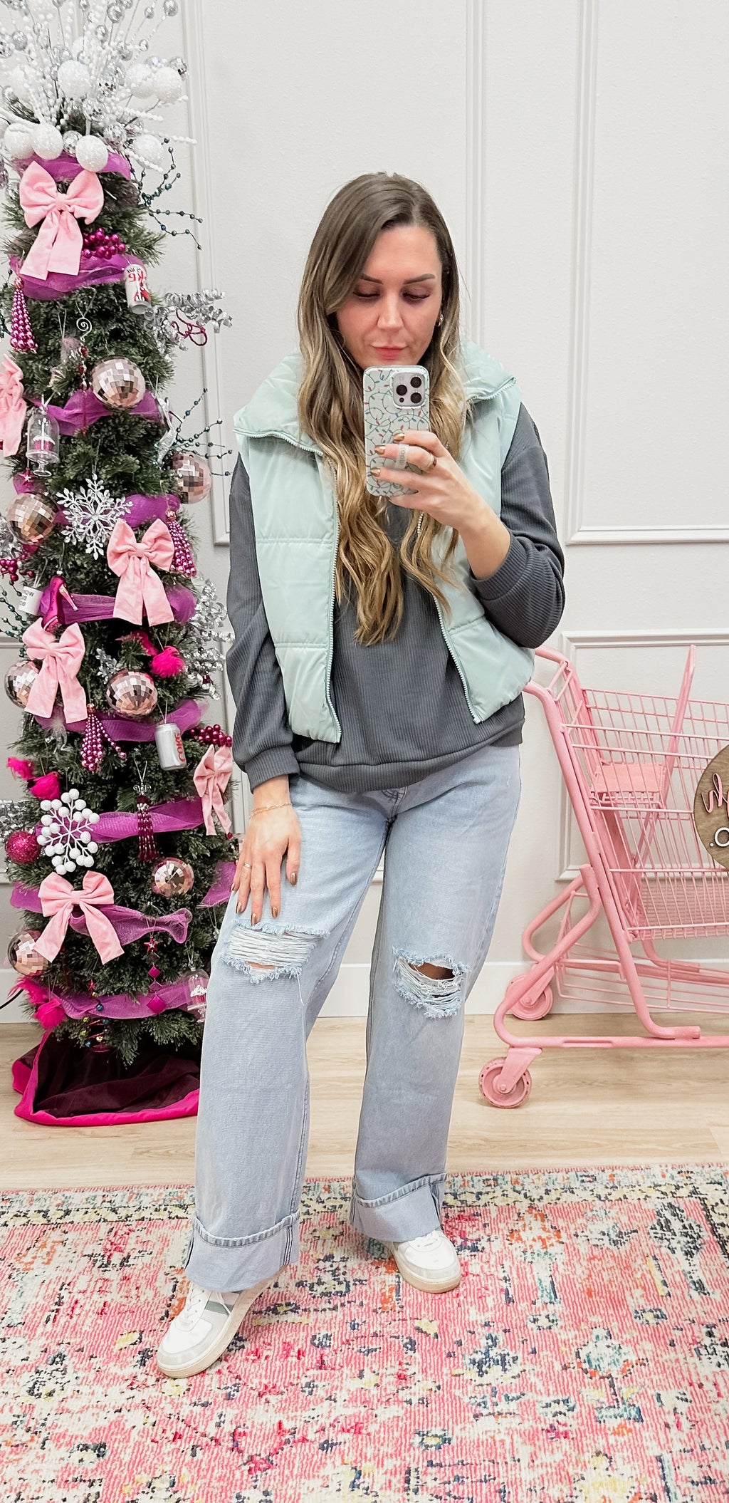 vintage retro distressed jeans