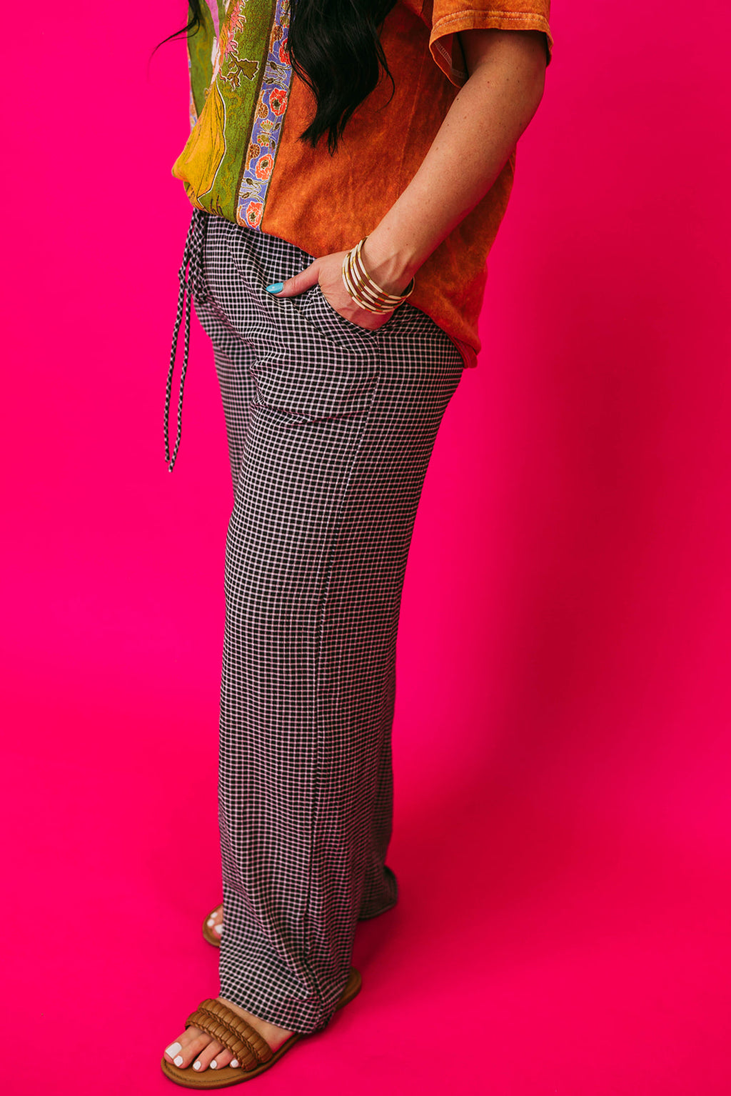 checkered boxer pants