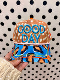 blue spotted good day trucker