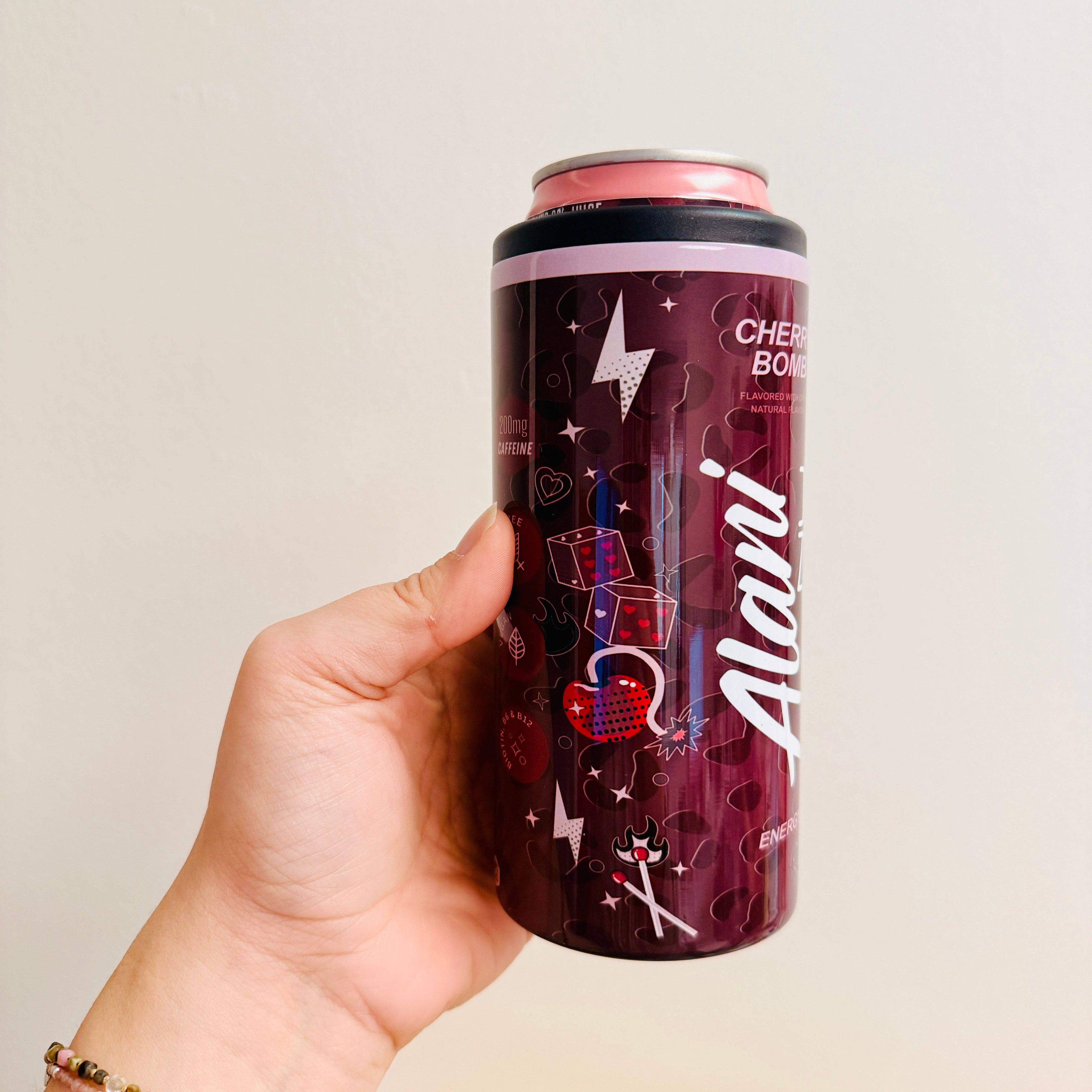 cherry bomb alani slim can cooler