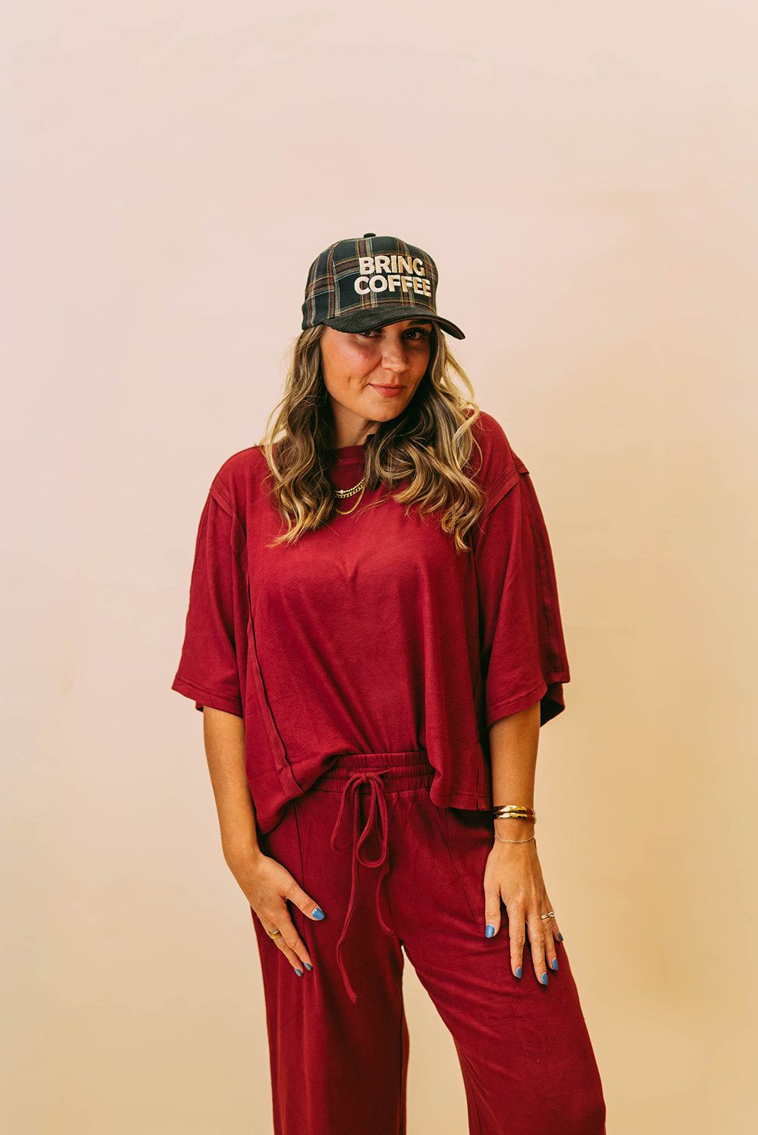 scuba contrast stitch lounge set