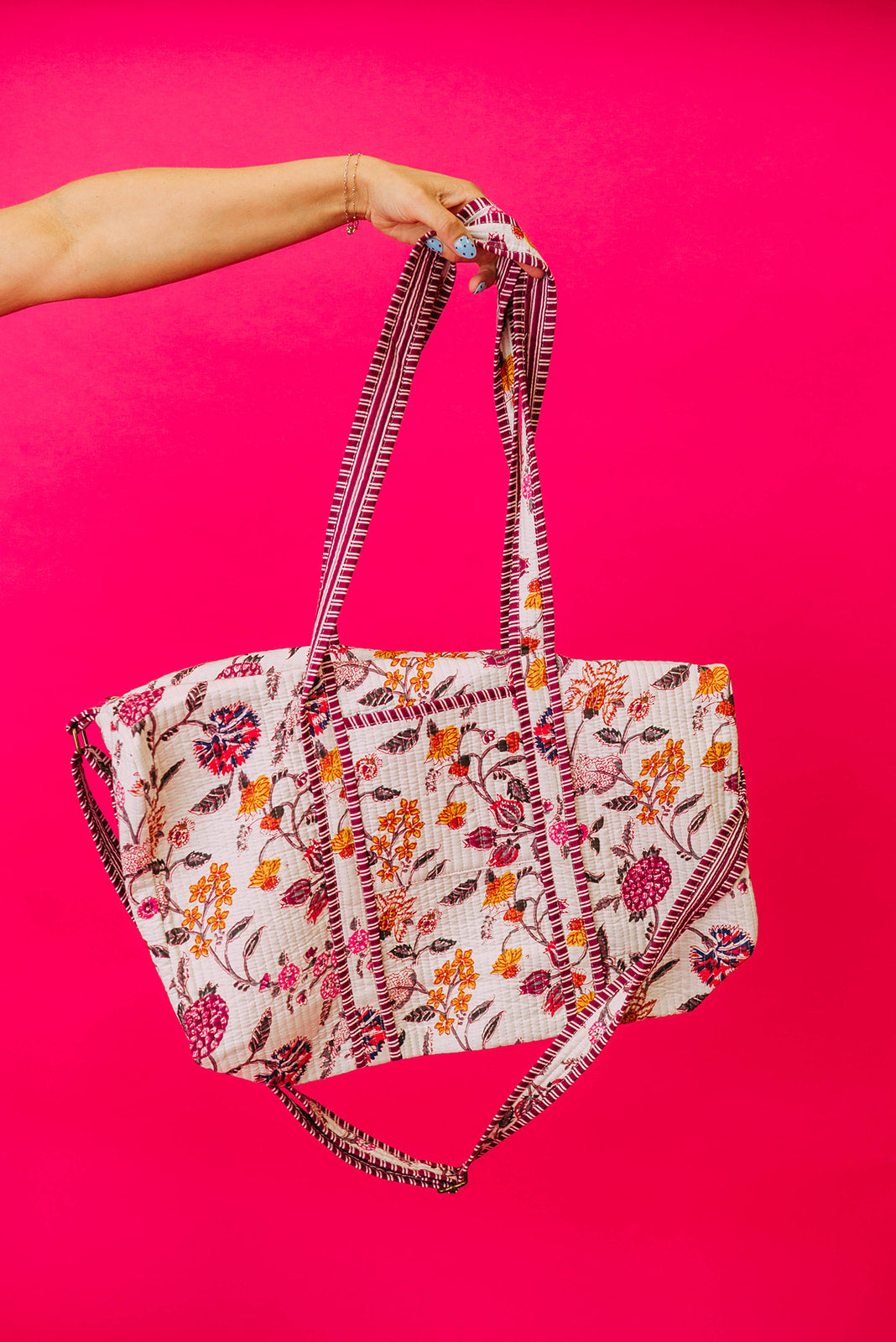 quilted large everyday tote bag