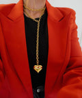 wrap around xl heart necklace