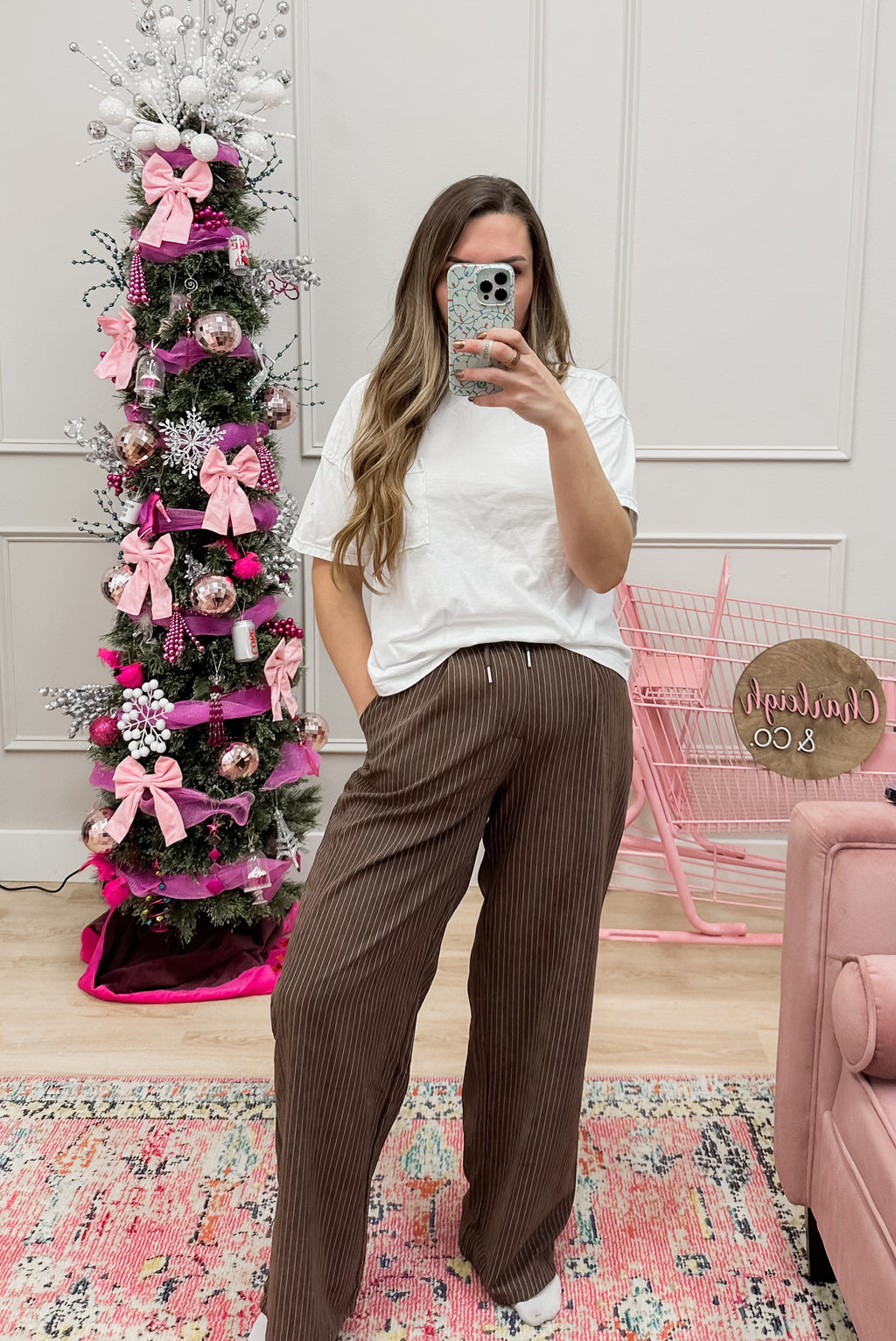 striped dress pants