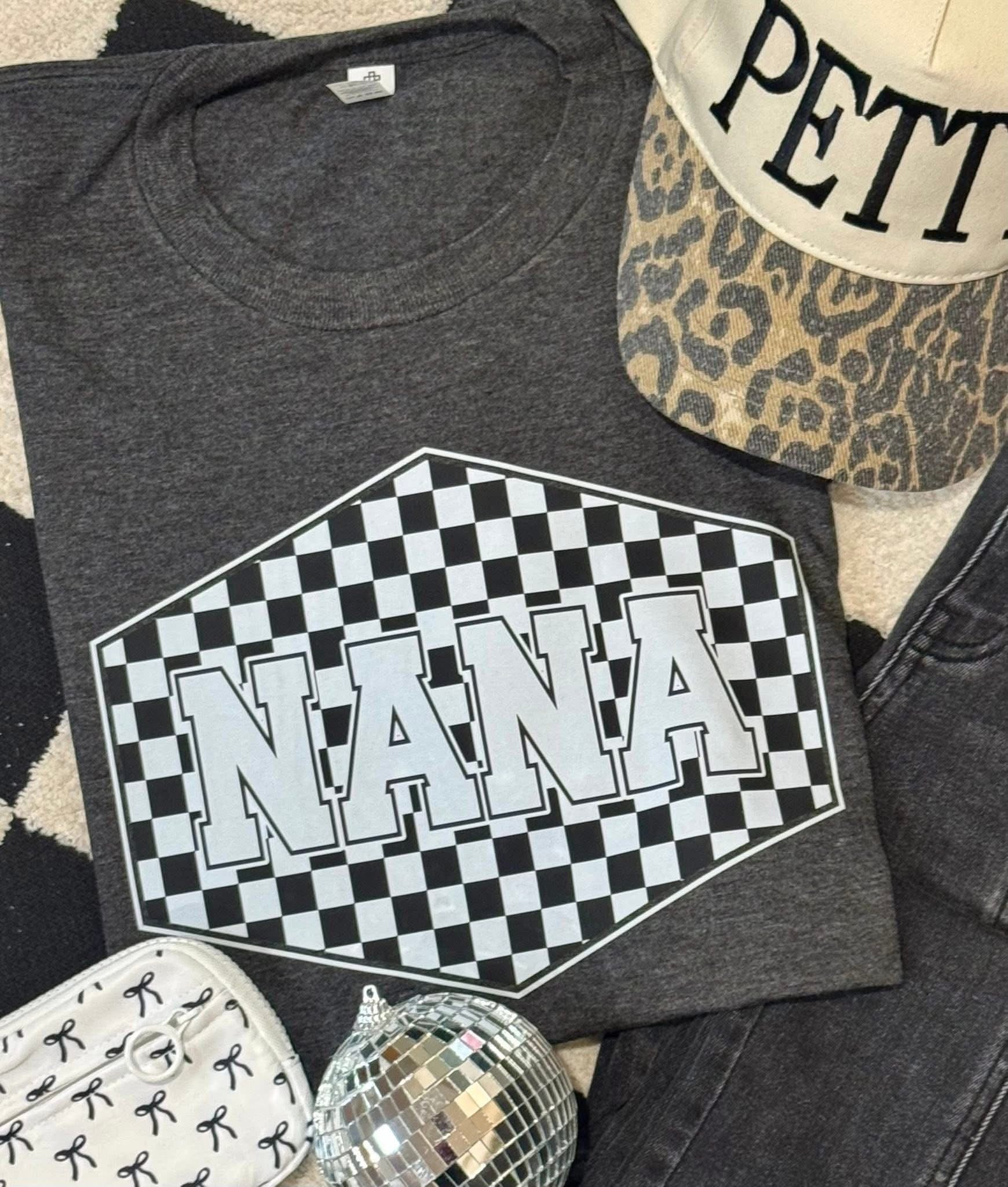 Pre Order Checkered Name Sweatshirt and Tee