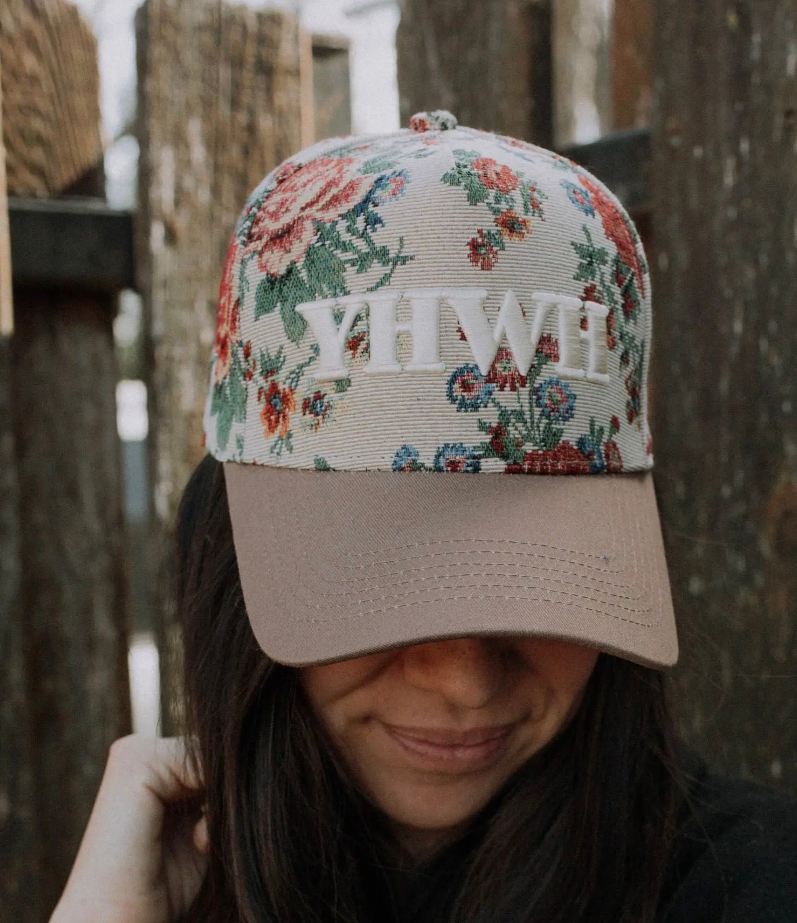 YHWH floral hat
