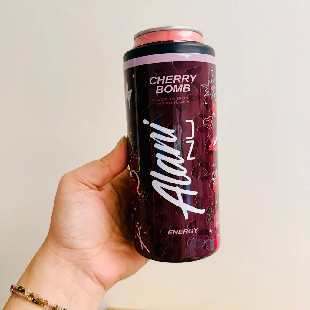 cherry bomb alani slim can cooler