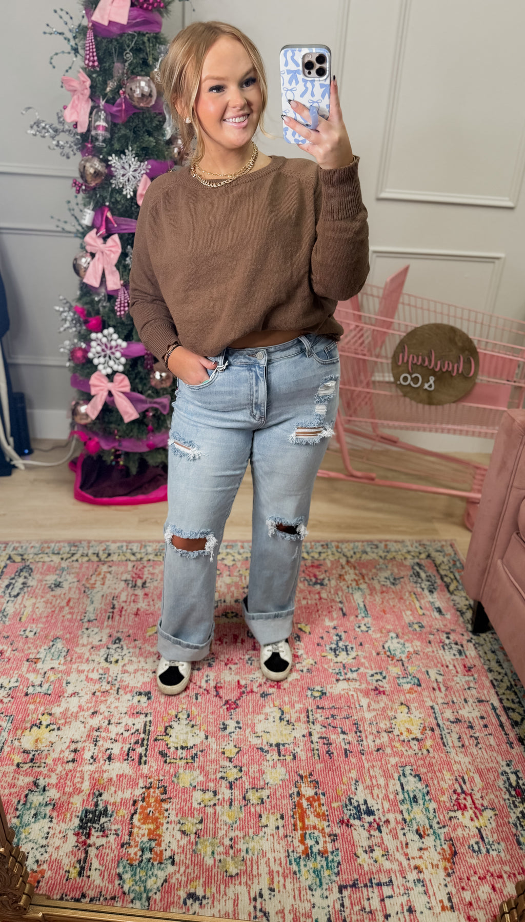 Ashland Straight Leg Distressed Jeans