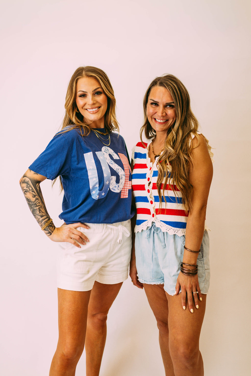 usa patchwork picnic tee