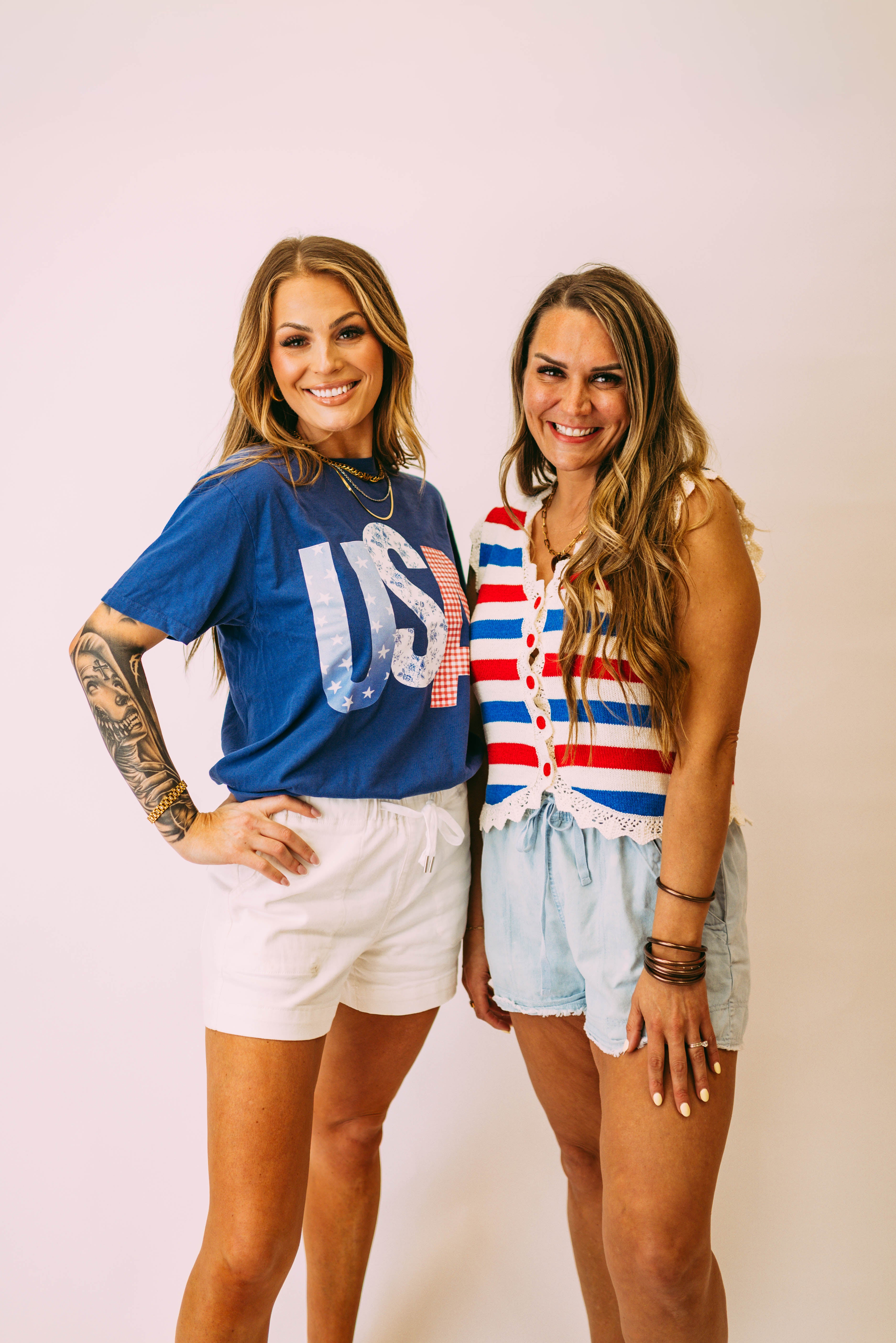 usa patchwork picnic tee