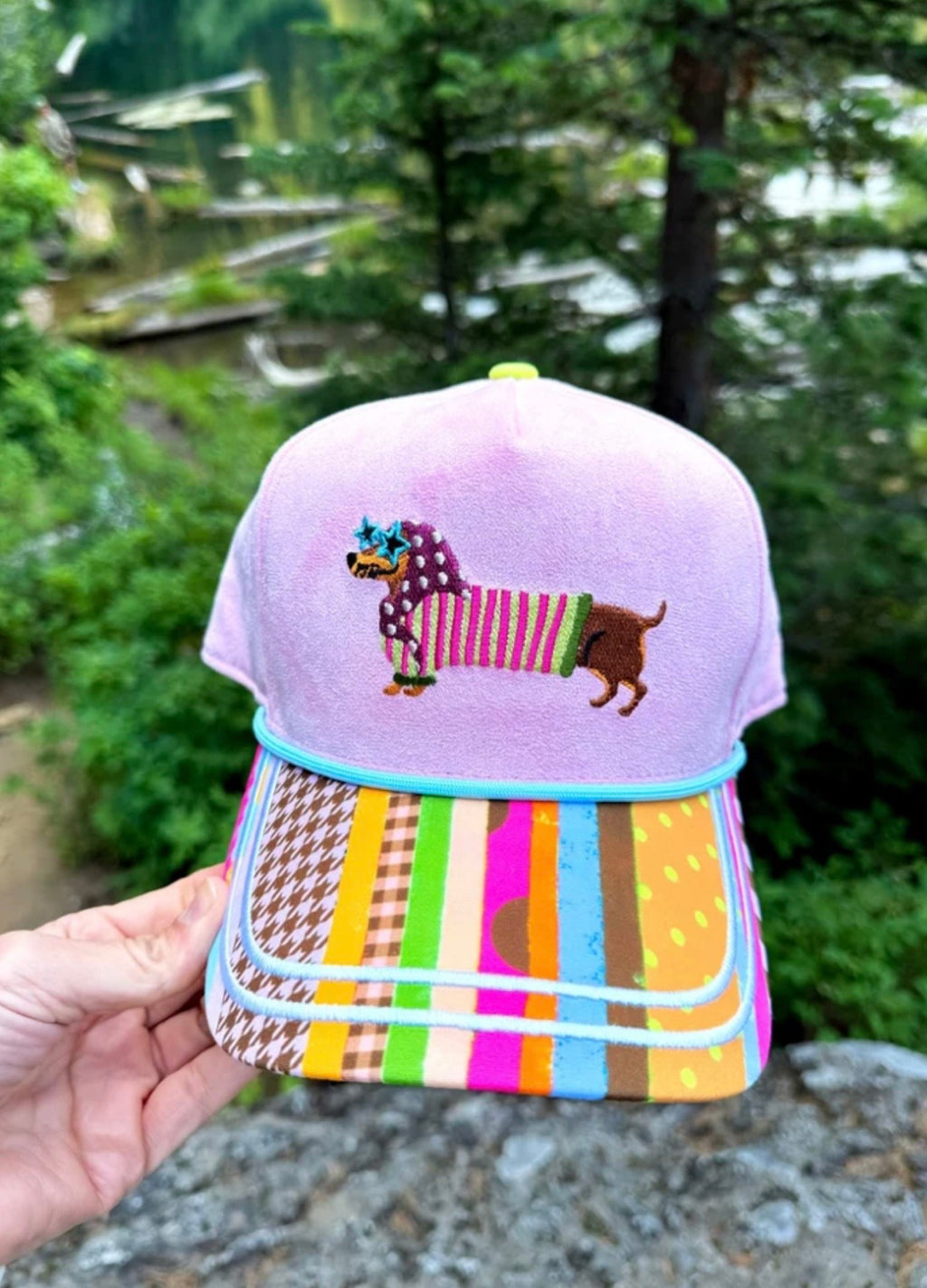 happy-go-doxie dachshund trucker