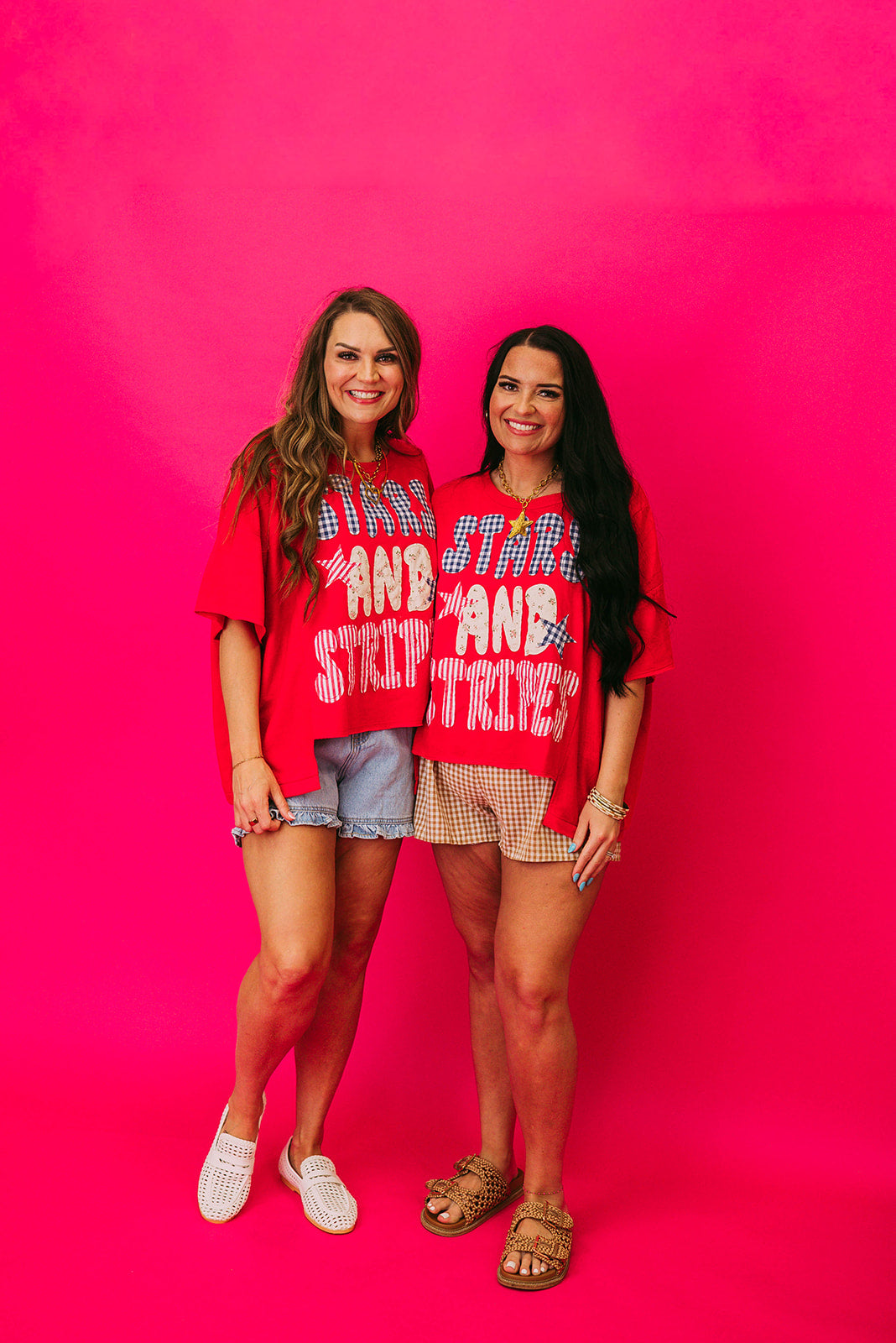 the stars and stripes patchwork tee
