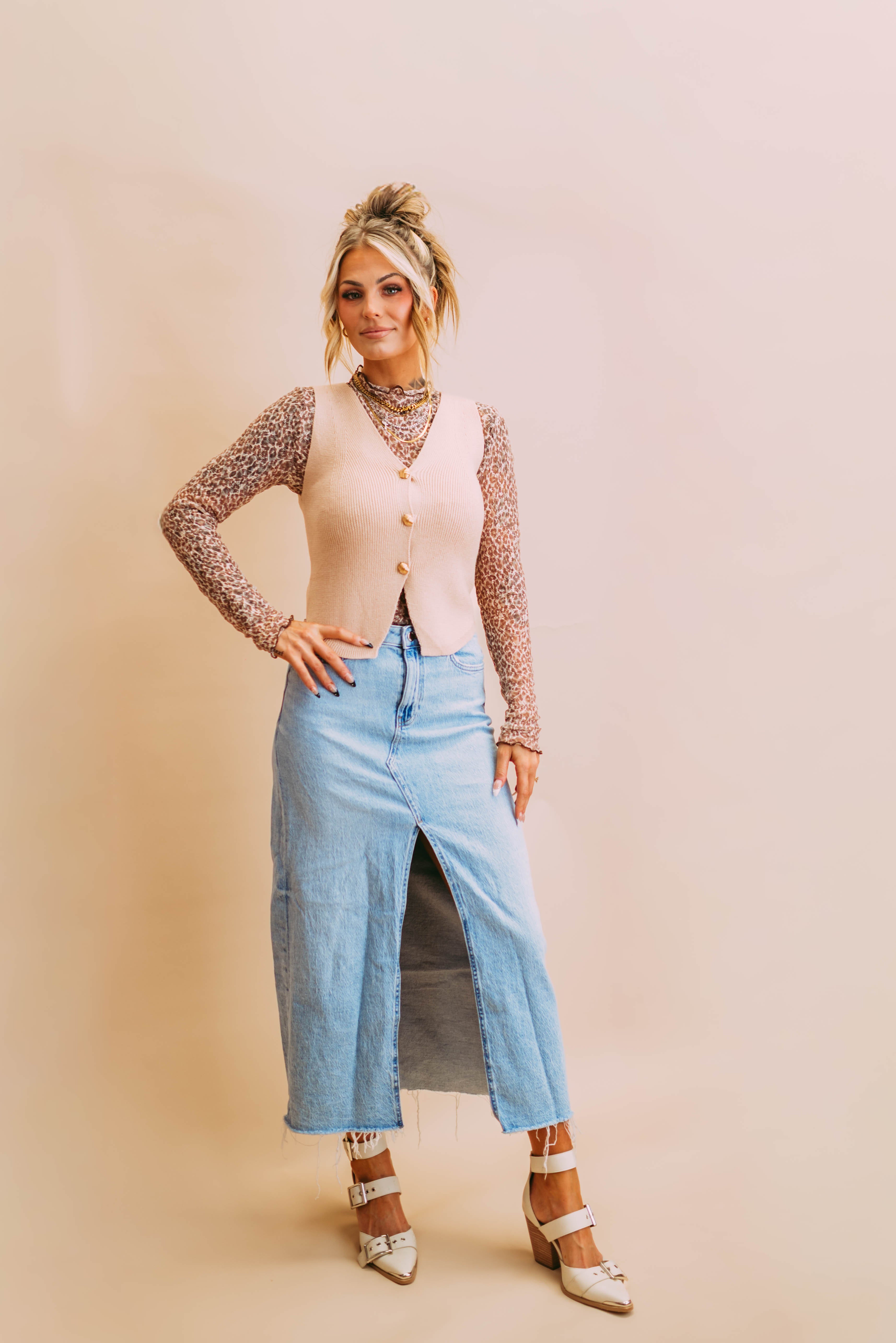 knitted sweater vest