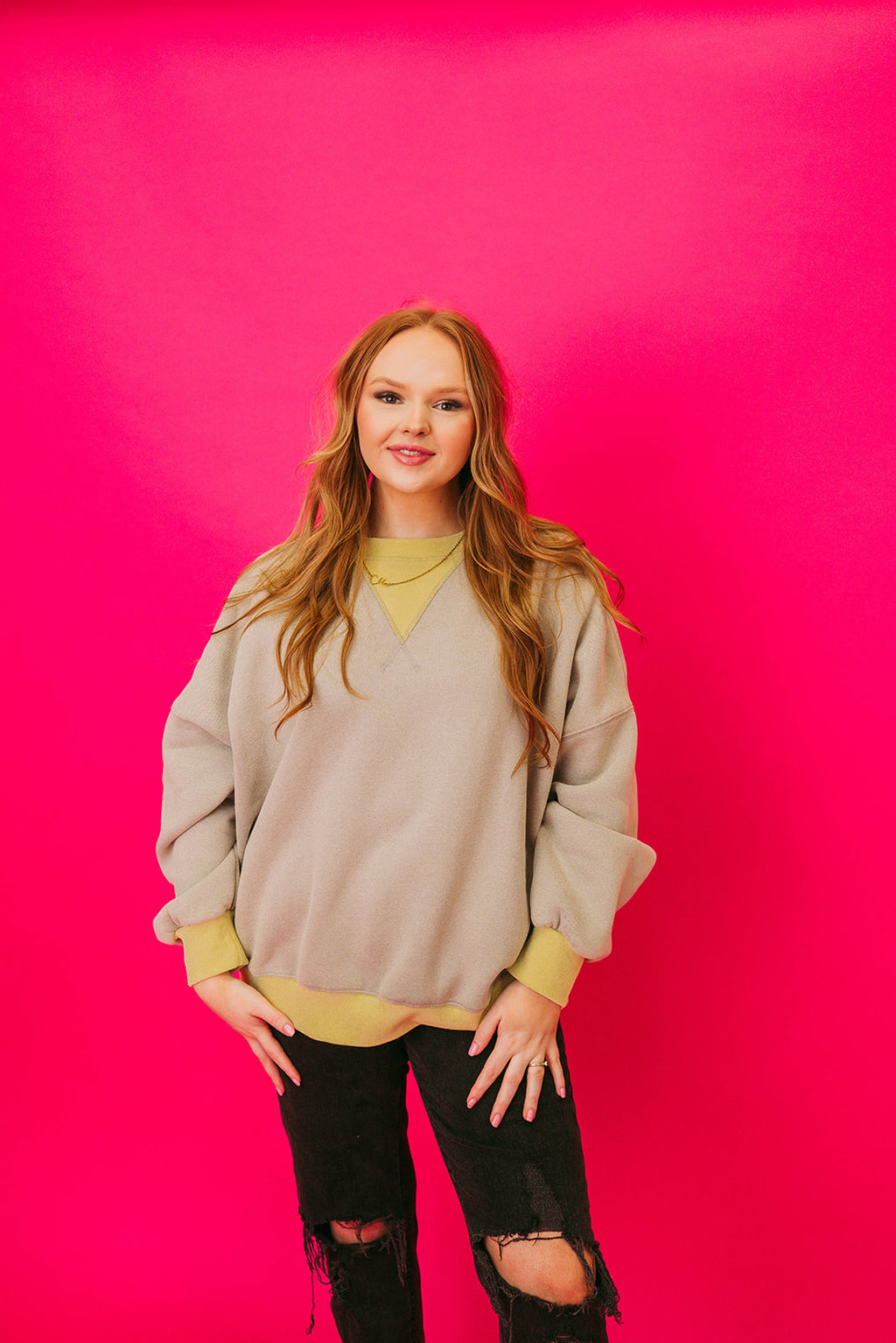heather gray sweatshirt