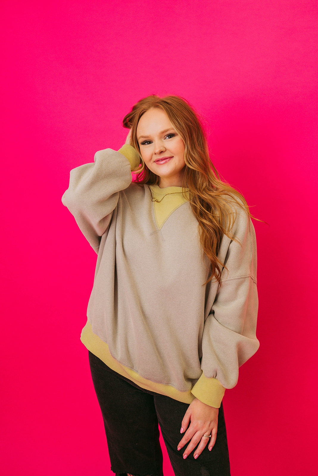 heather gray sweatshirt