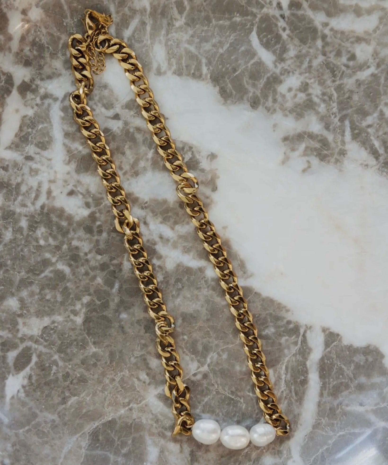 Three Pearl Necklace