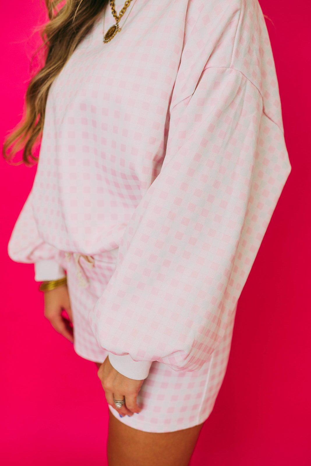 gingham short set
