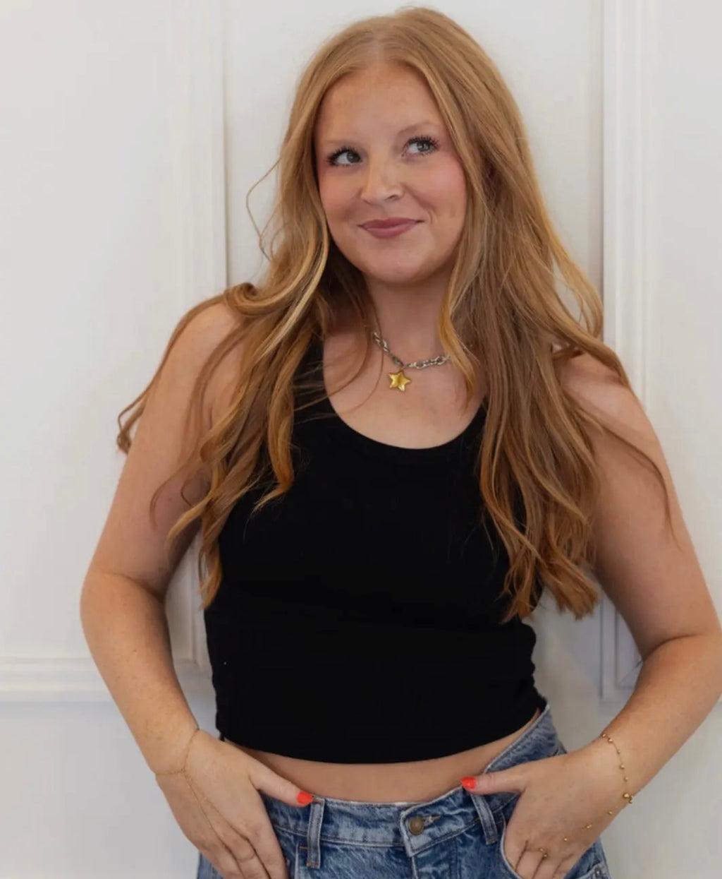 Two Toned Star Necklace