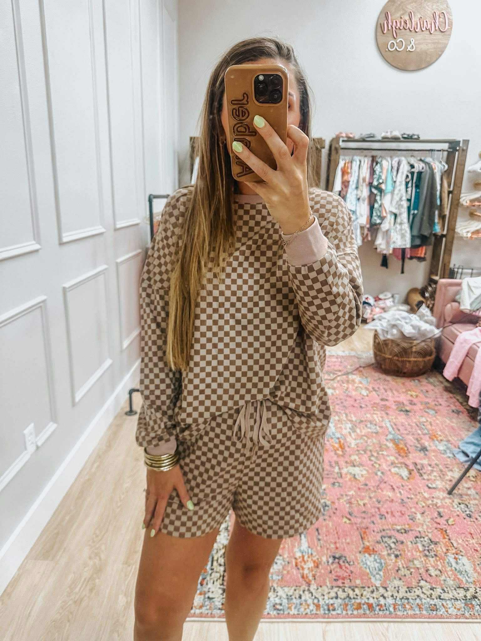 Checkered Lounge Set