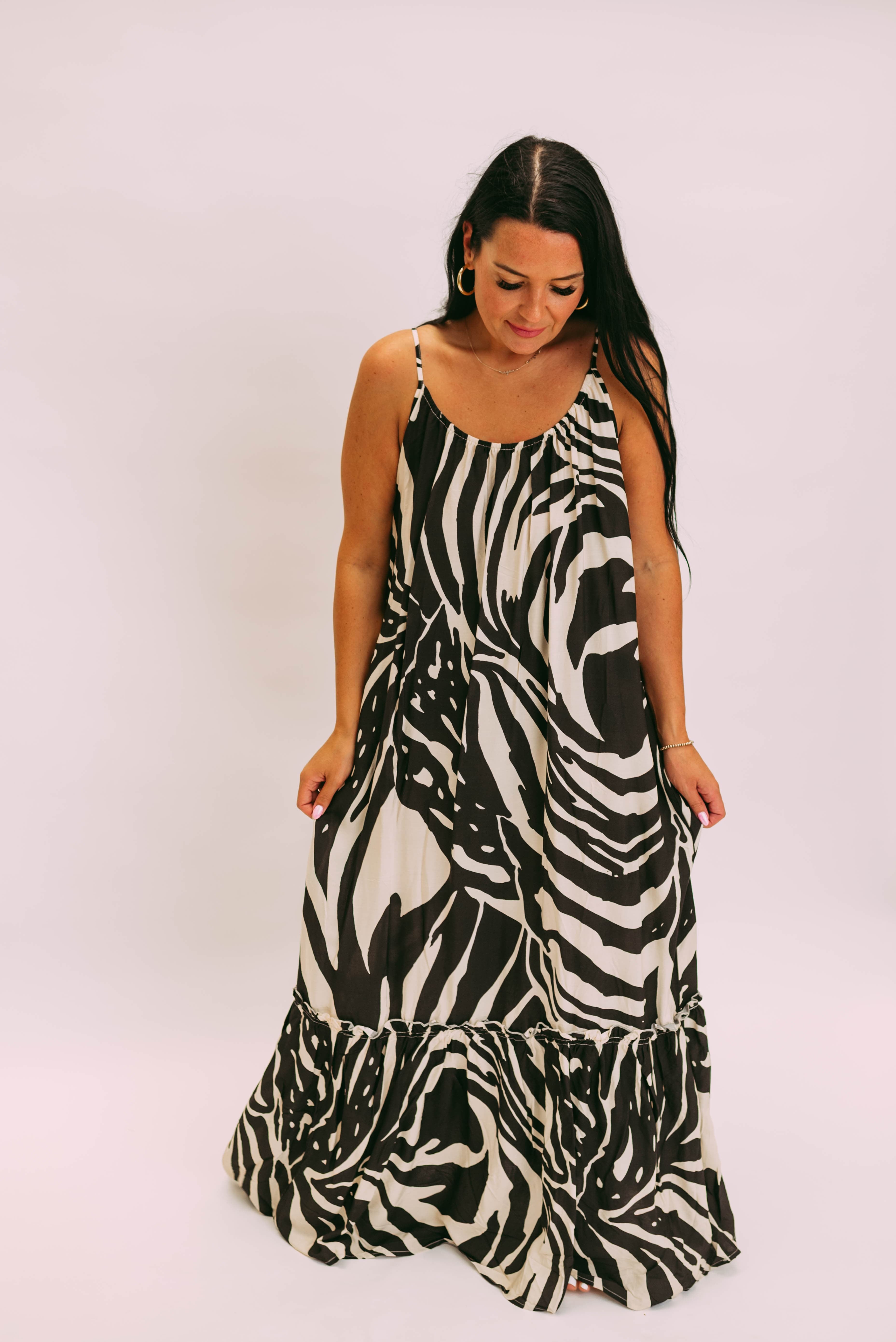 safari nights zebra dress