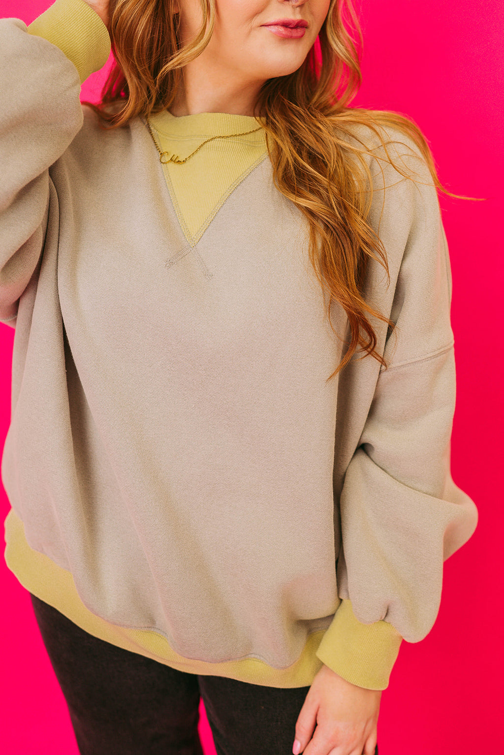 heather gray sweatshirt