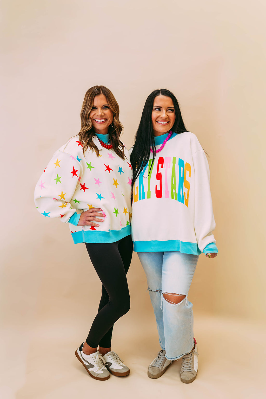lucky stars reversible mockneck