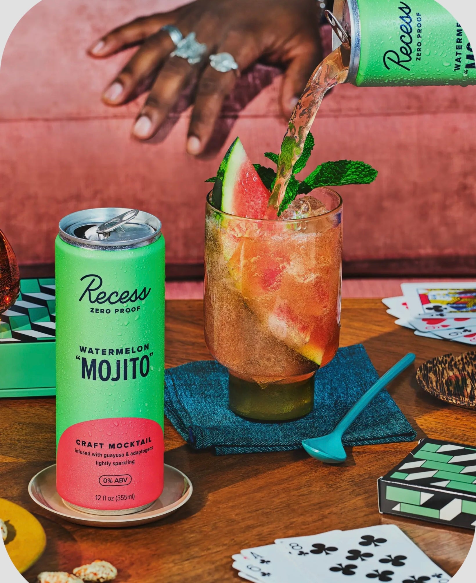Recess Zero Proof Watermelon Mojito