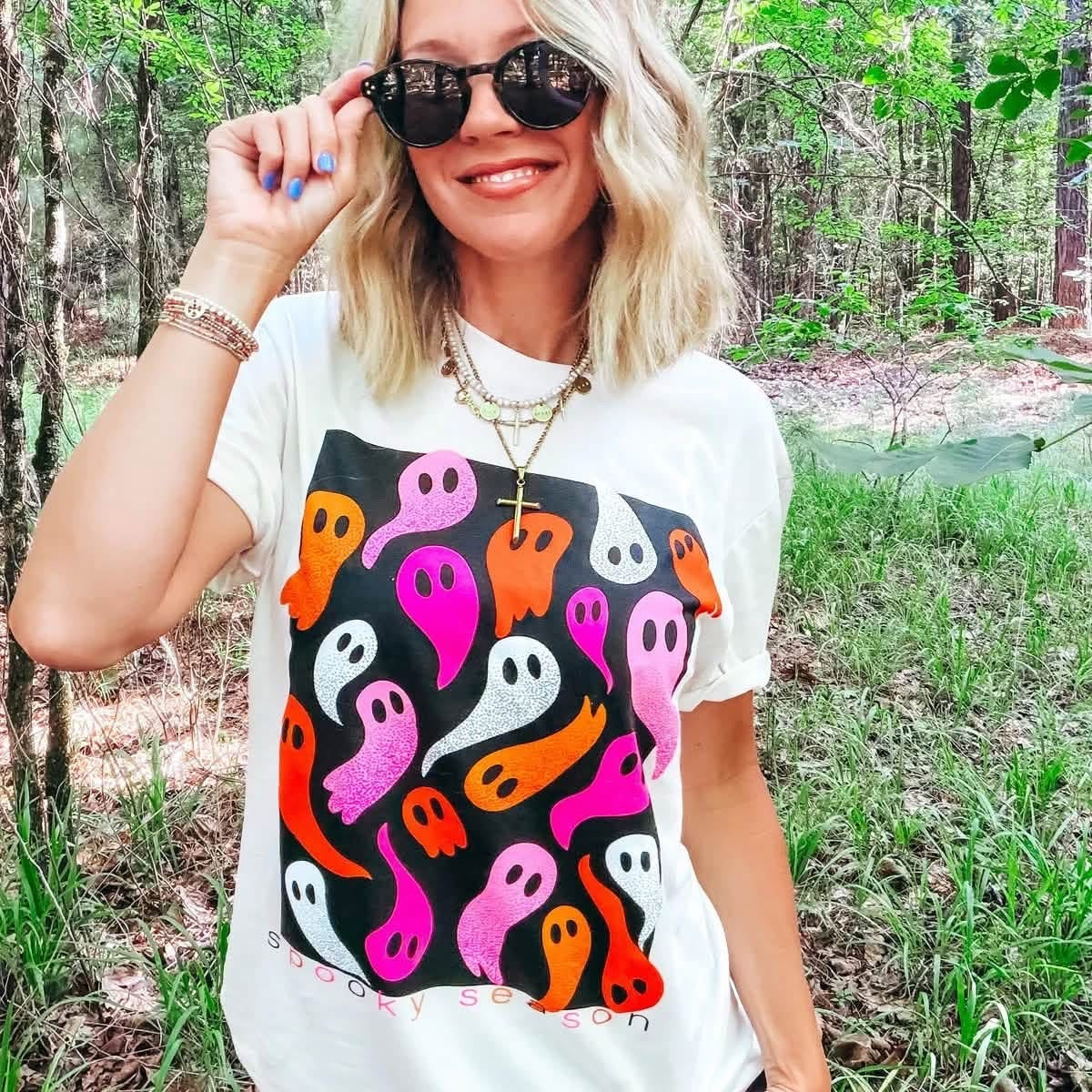 (PREORDER) colorful ghost tee