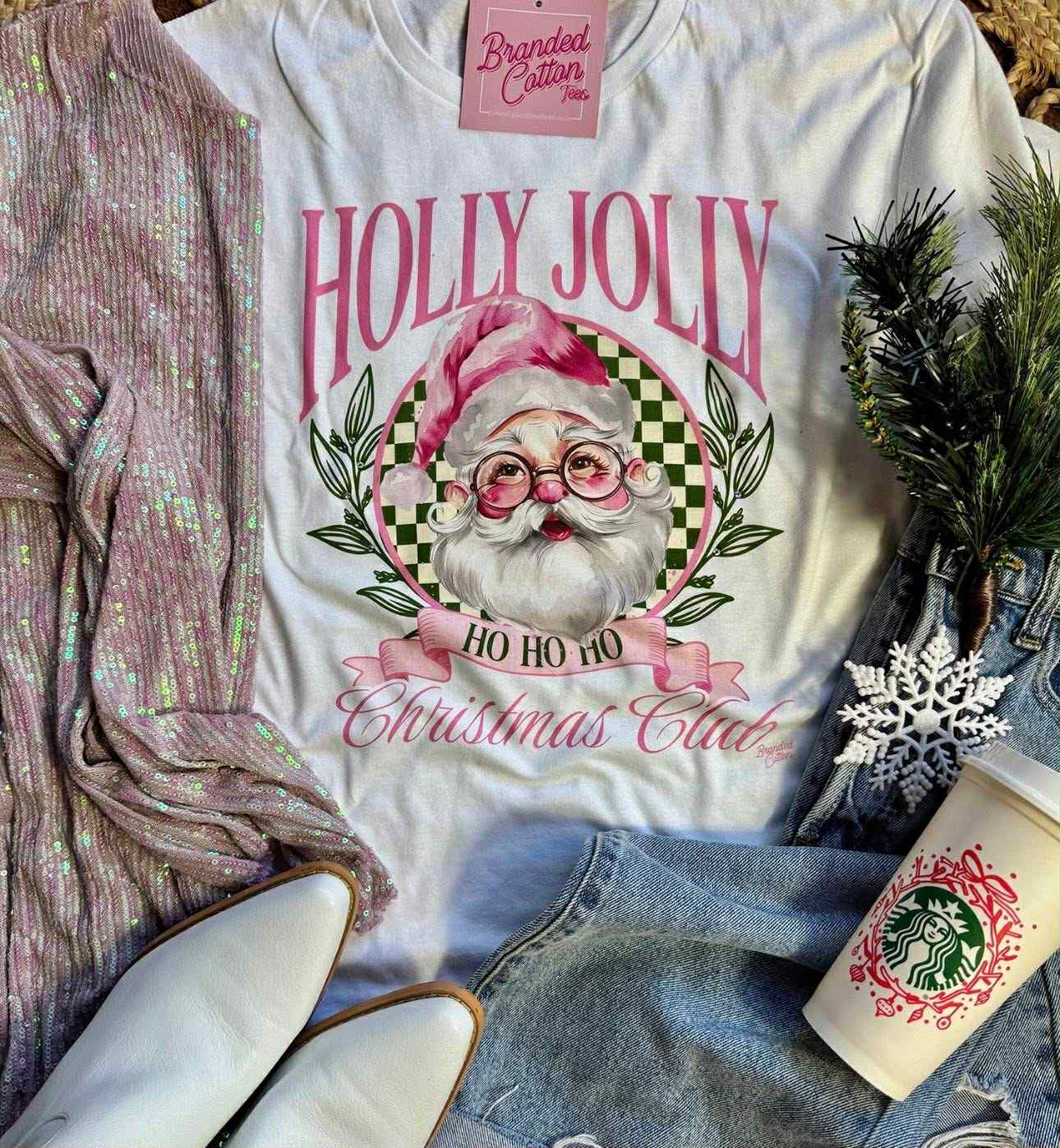 Holly Jolly Christmas Club Tee