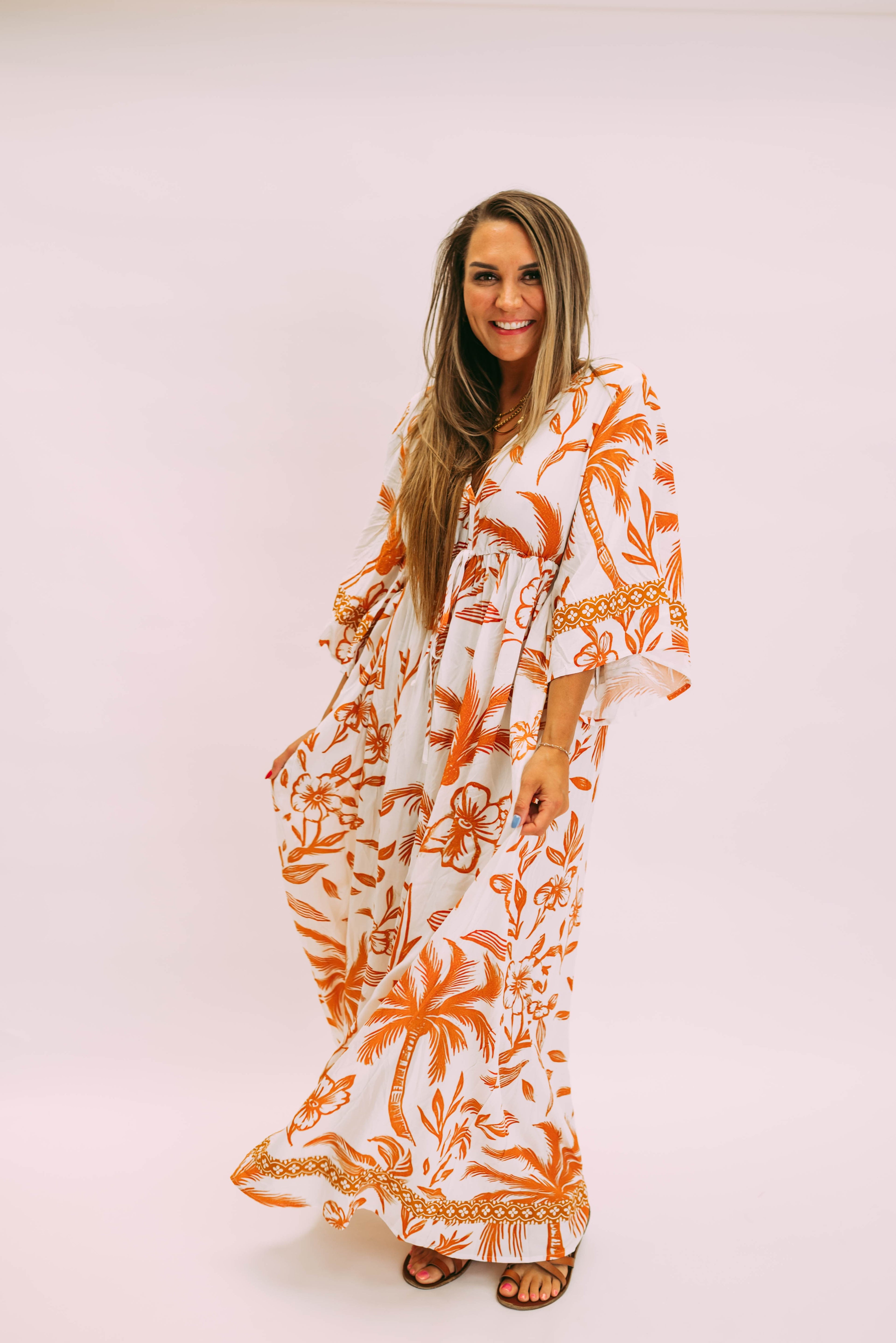 in the jungle kaftan dress