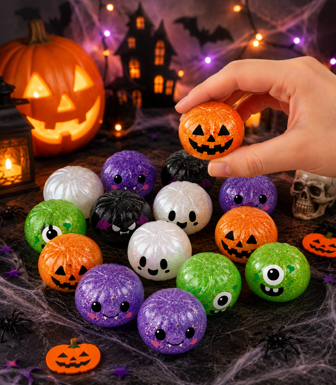 mini halloween squishy dumplings