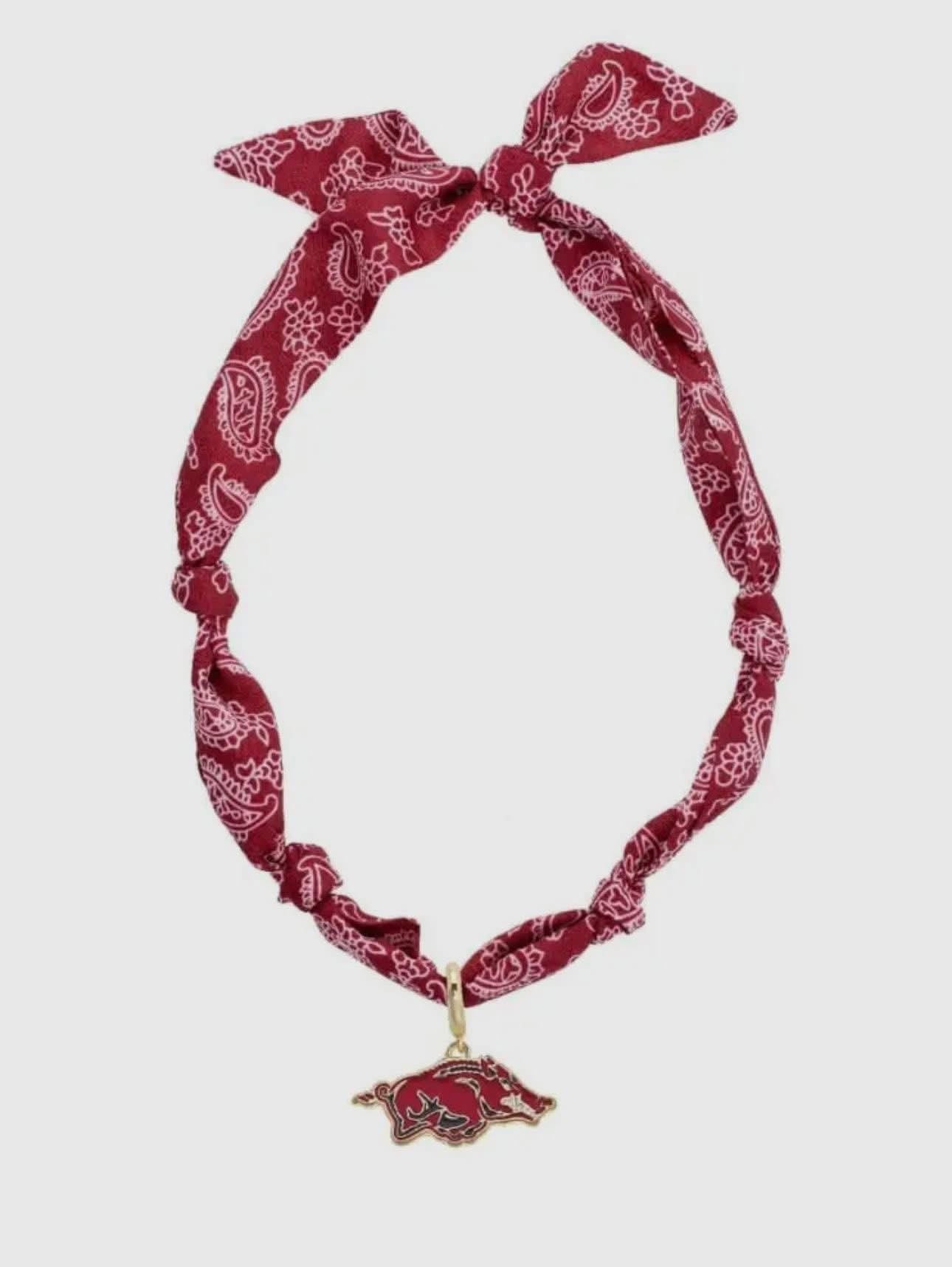Razorbacks Scarf Neclace