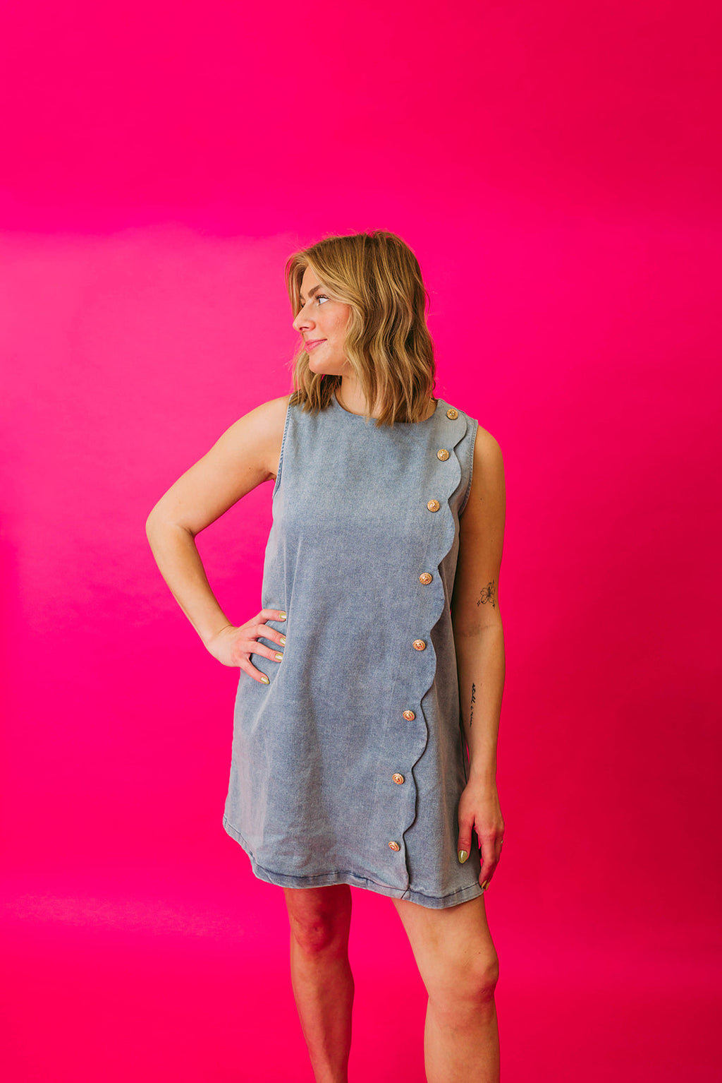 vintage denim dress