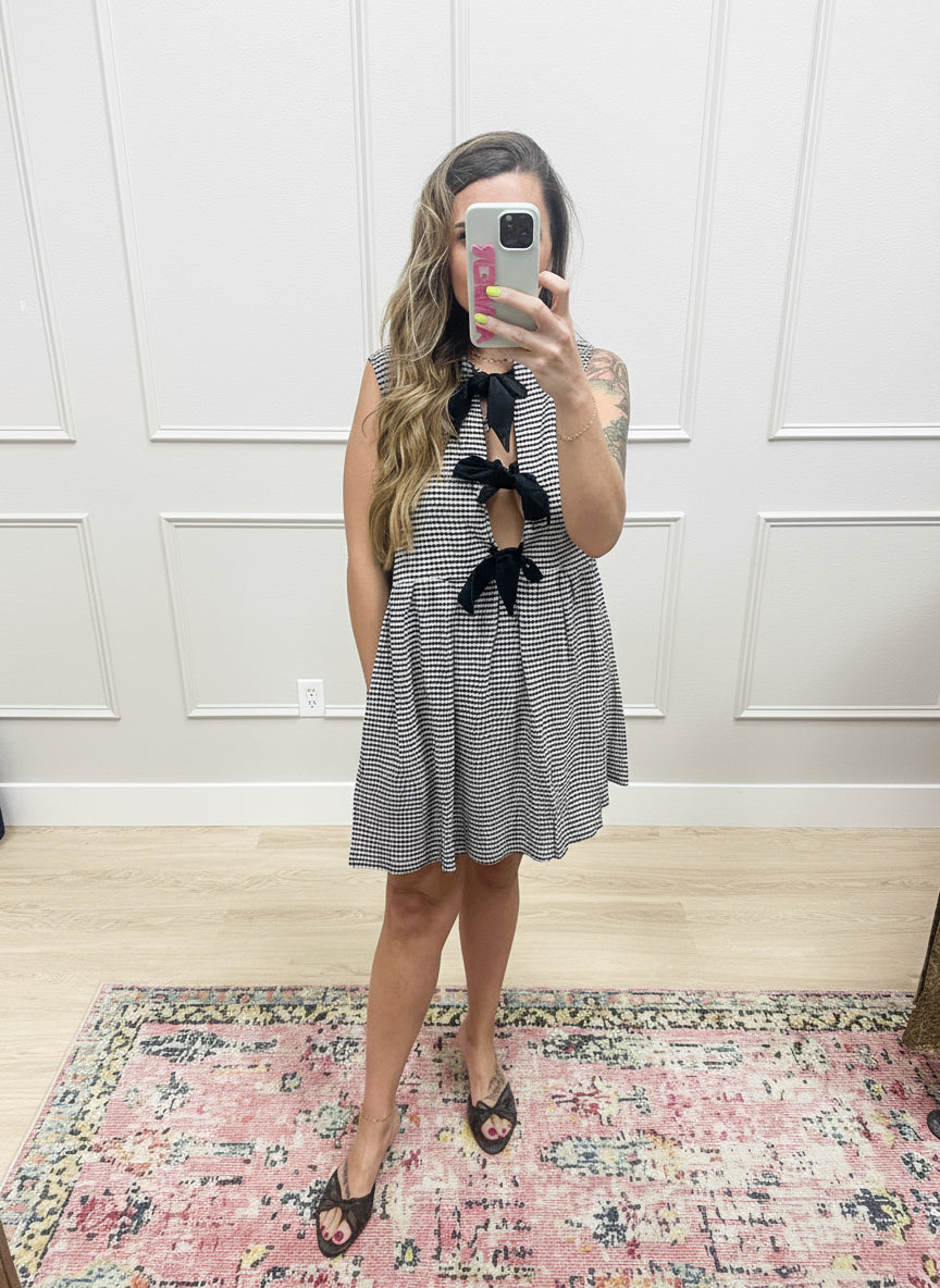 Sleeveless Ribbon Dress