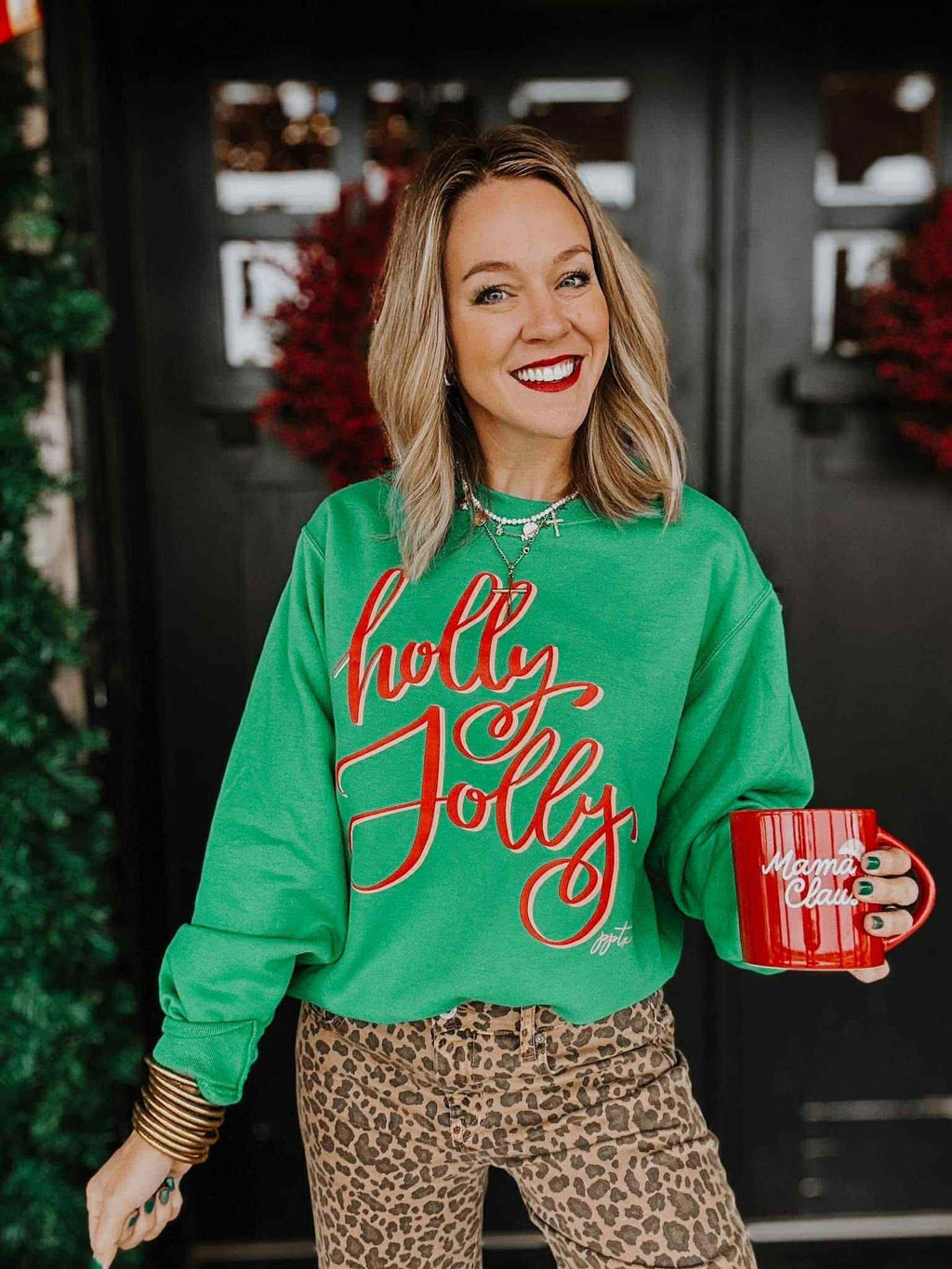 Holly Jolly Green Sweatshirt
