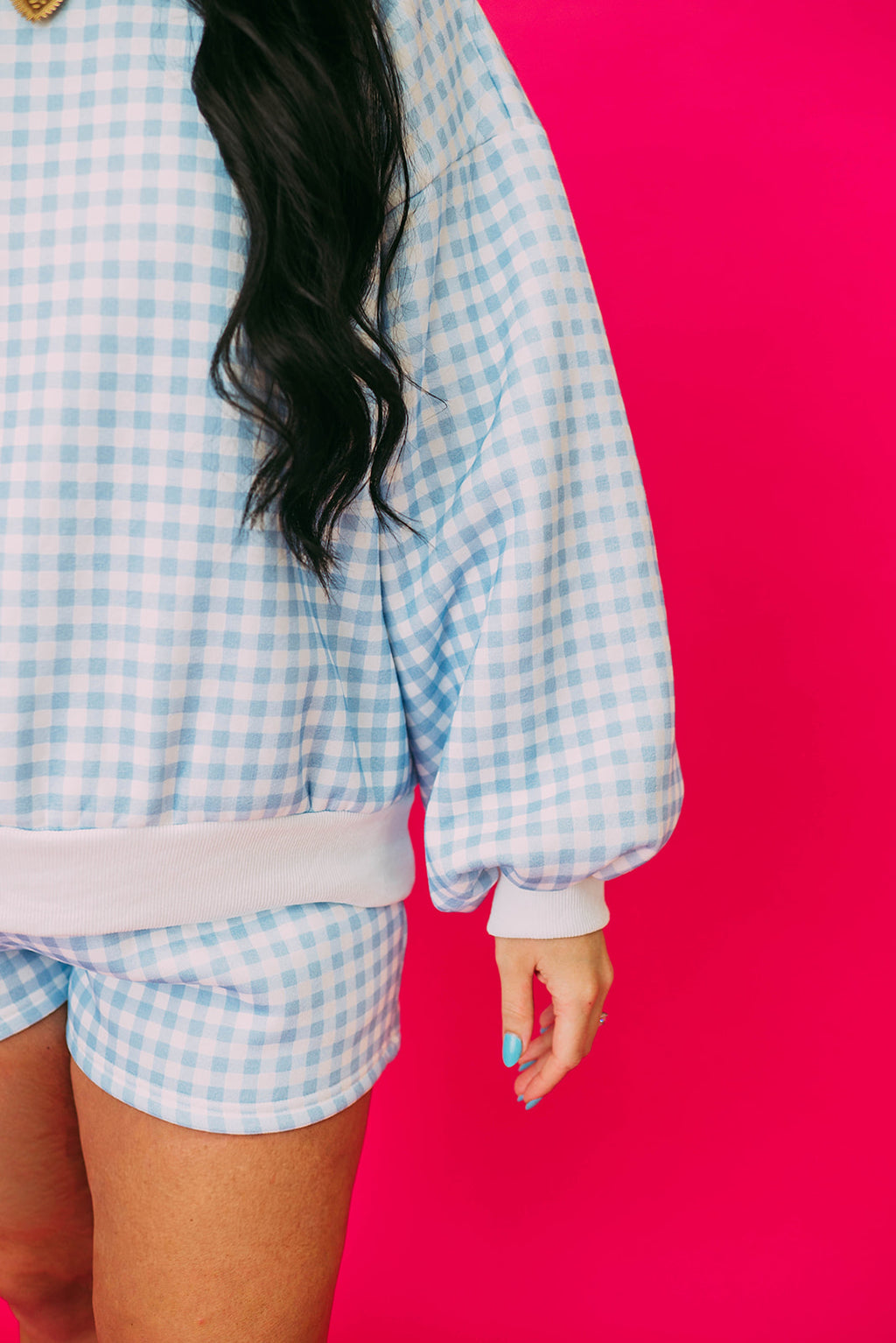 gingham short set