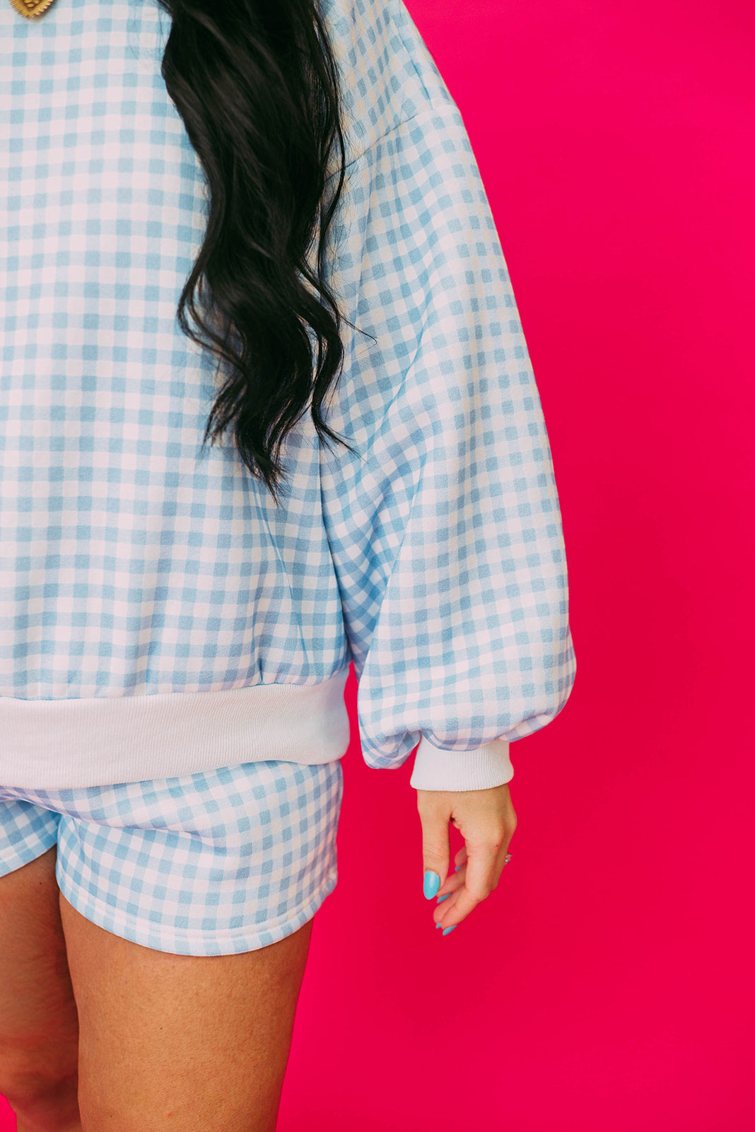 gingham short set