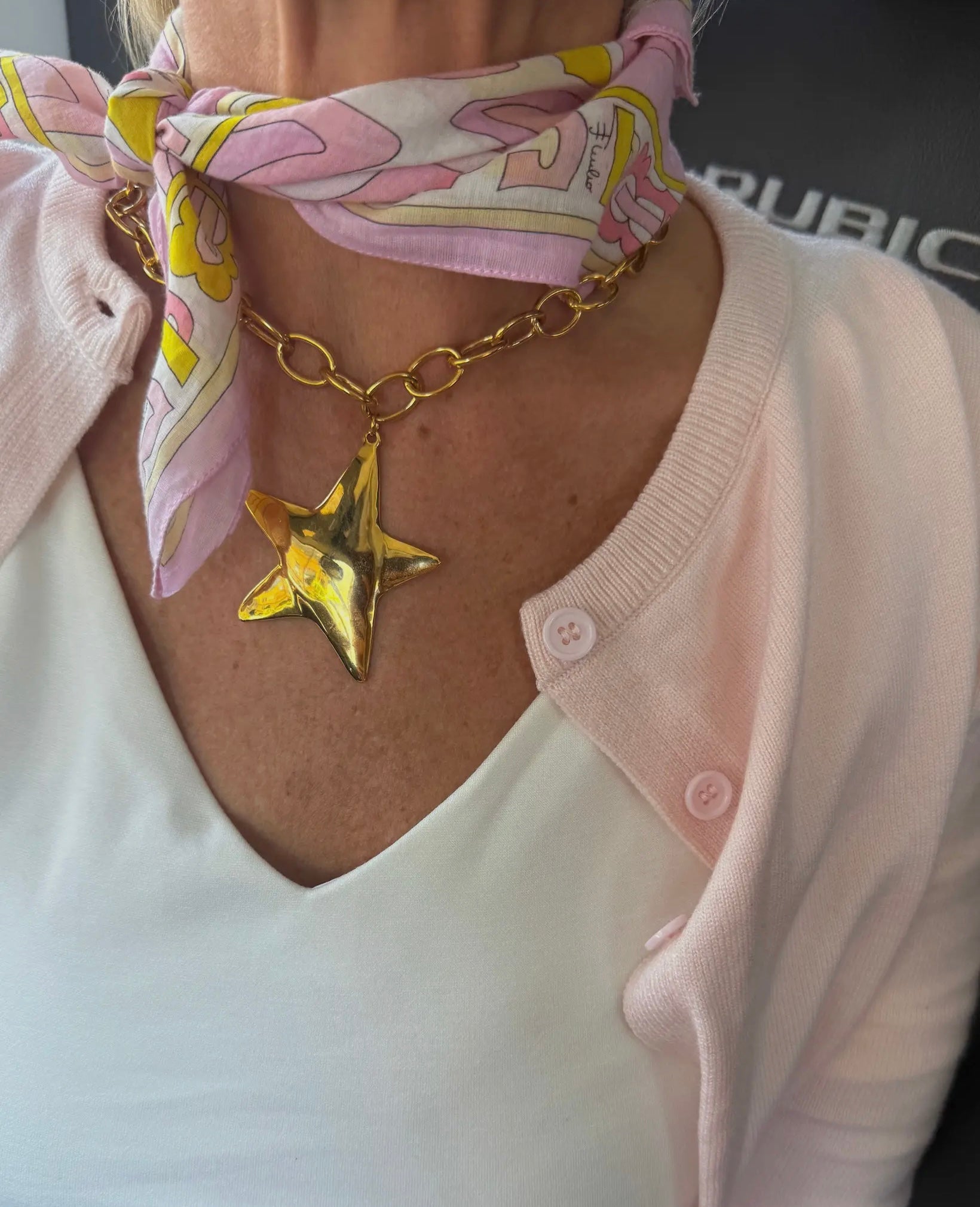 Gold Star Necklace