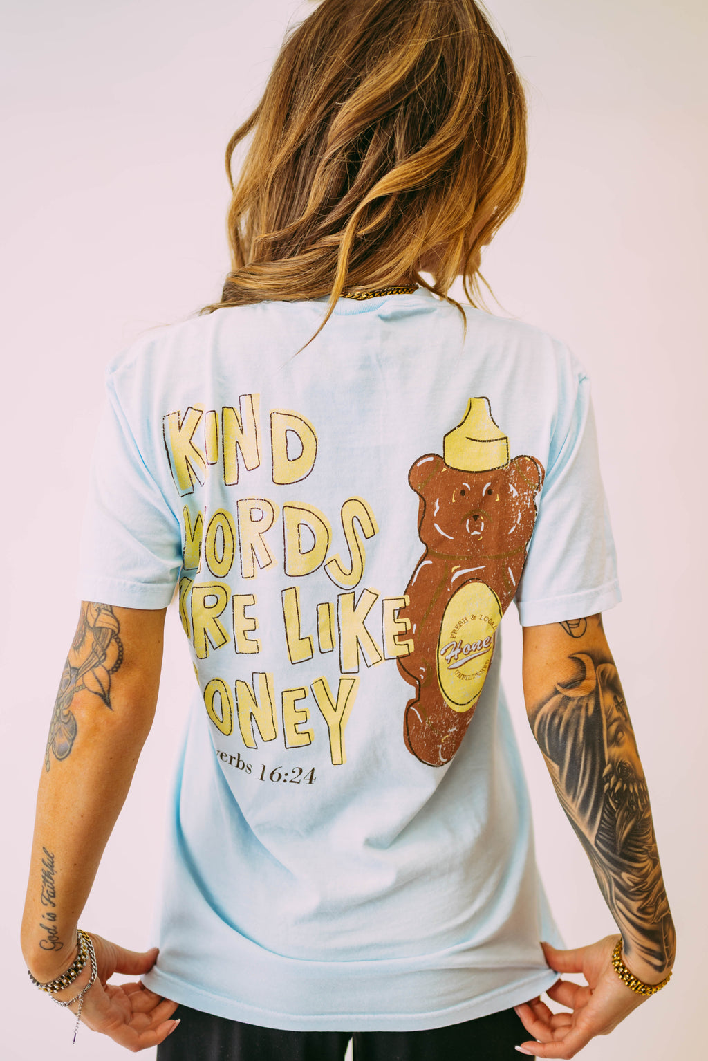 kind words honey bear tee