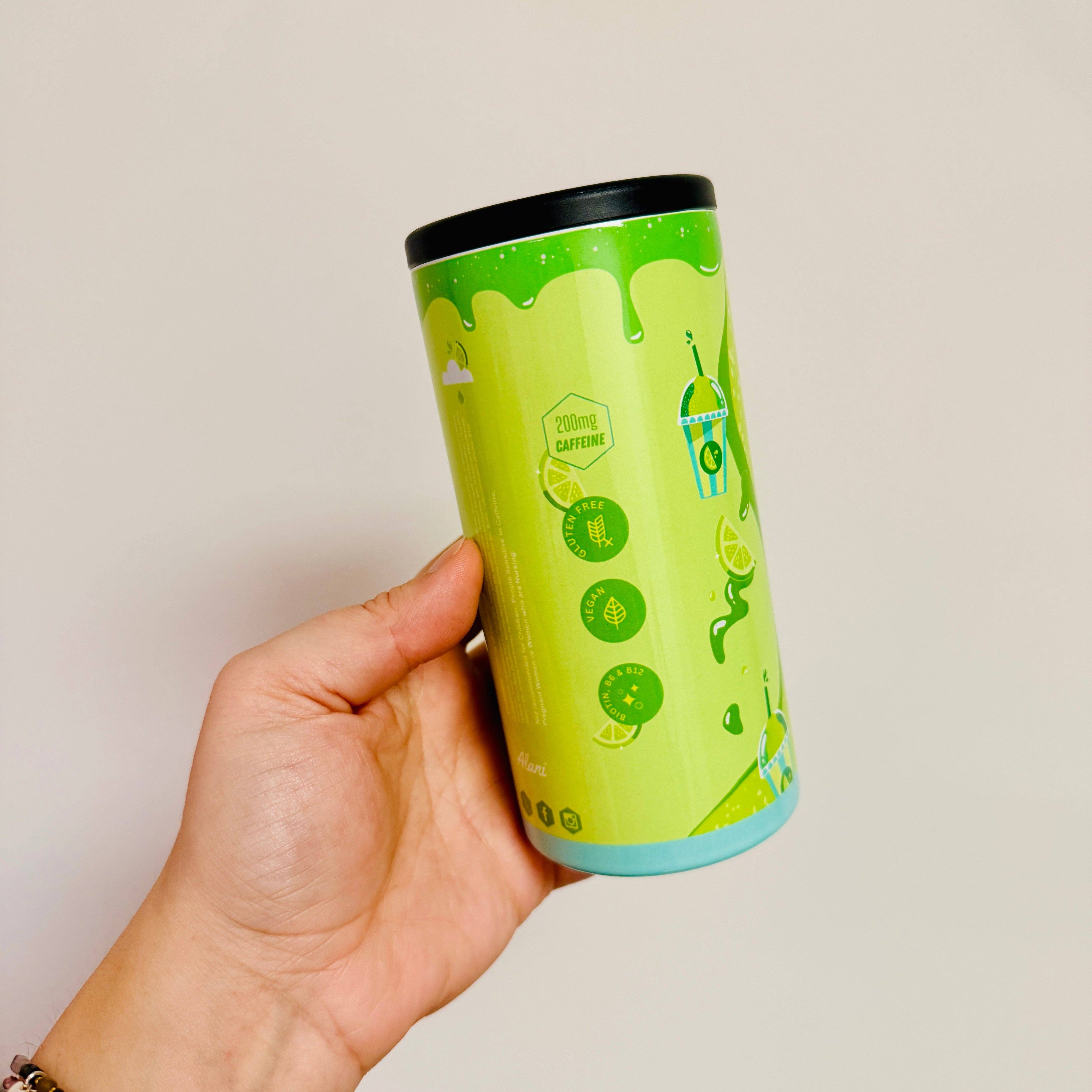 lime slush alani slim can cooler