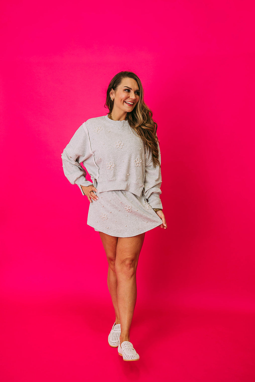 daisy pearl skort set