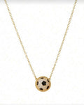 gold soccer necklace