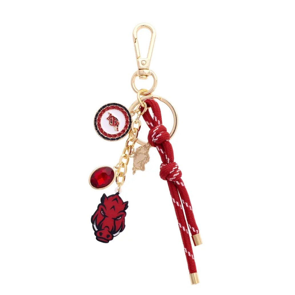 Arkansas Razorbacks Bag Charm